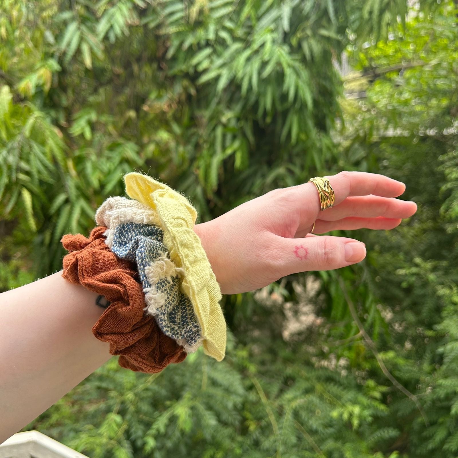 Earth Tones Scrunchie Combo