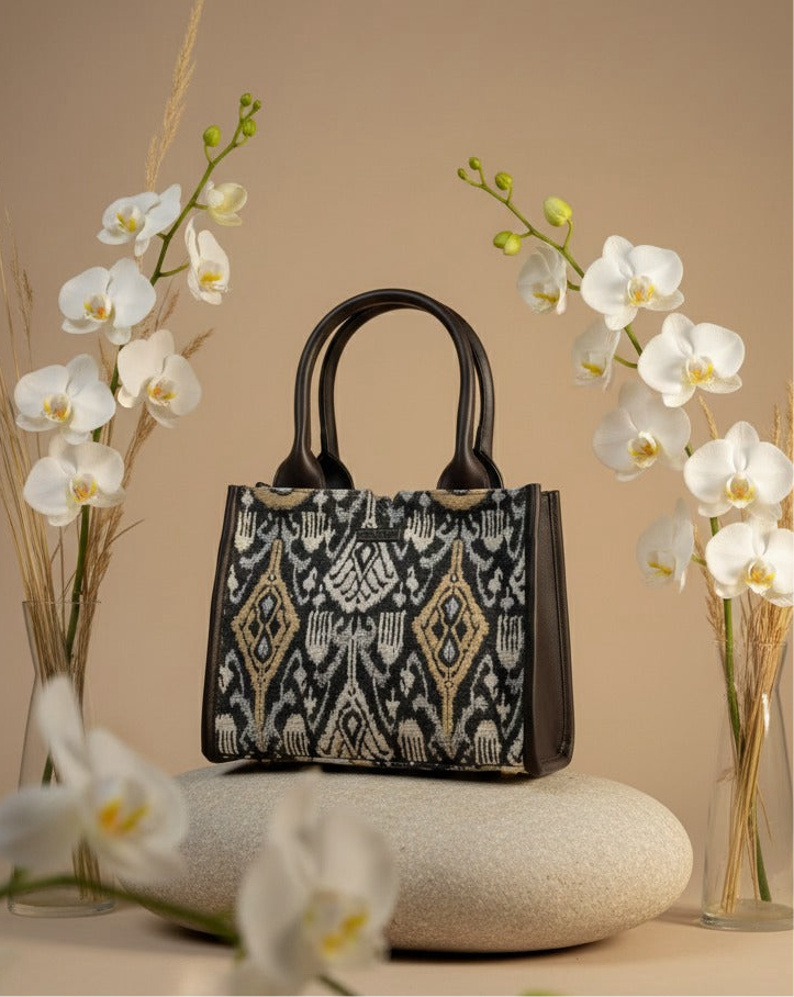 Ikat Ember Box Bag (Medium)