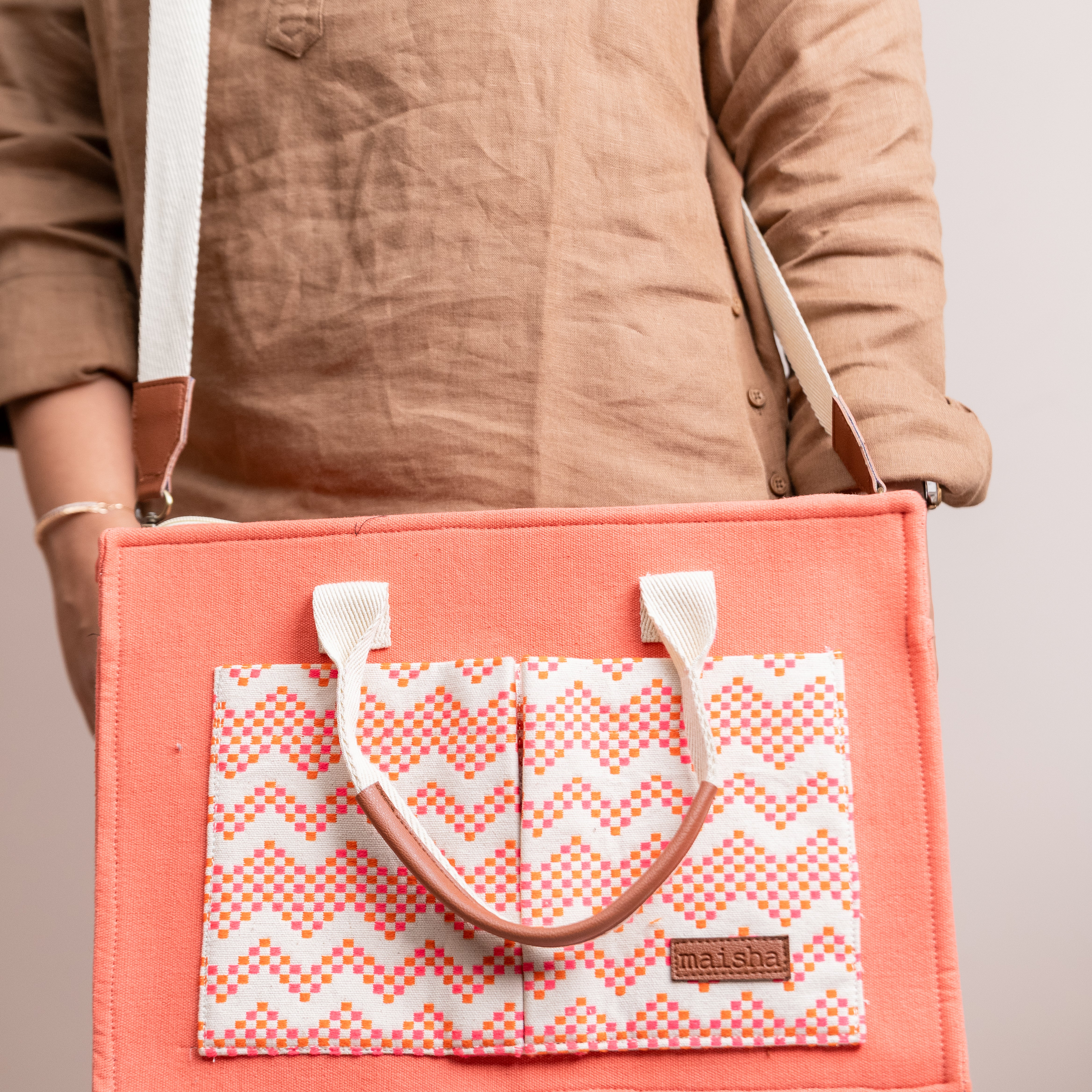 Pastel Patakha Canvas Tote Bag