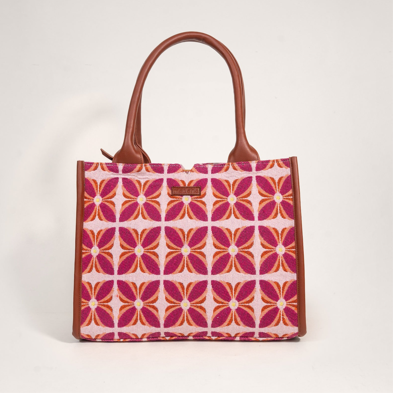Pink Mogra Box Bag (Large)