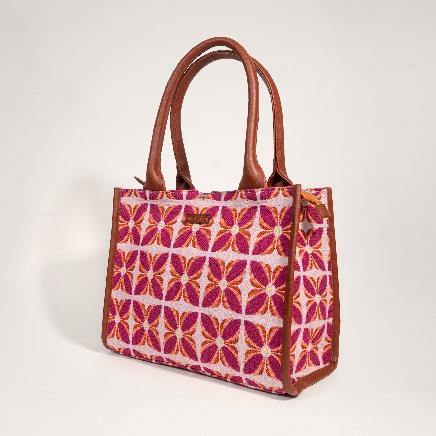 Pink Mogra Box Bag (Large)