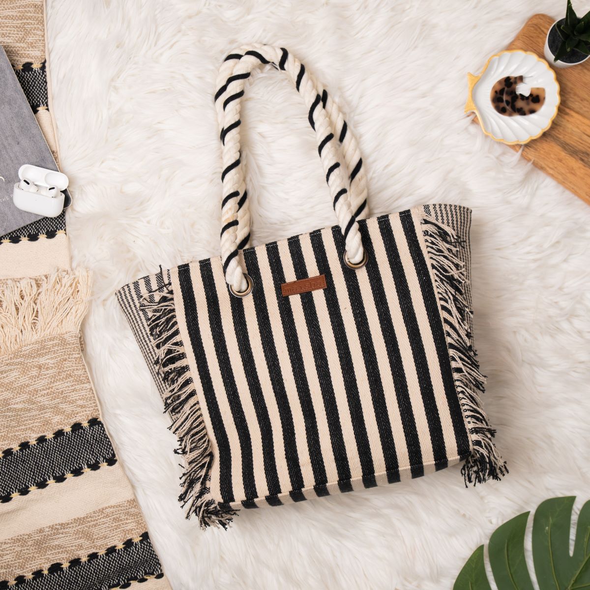 Salt & Stripe Beach Tote Bag