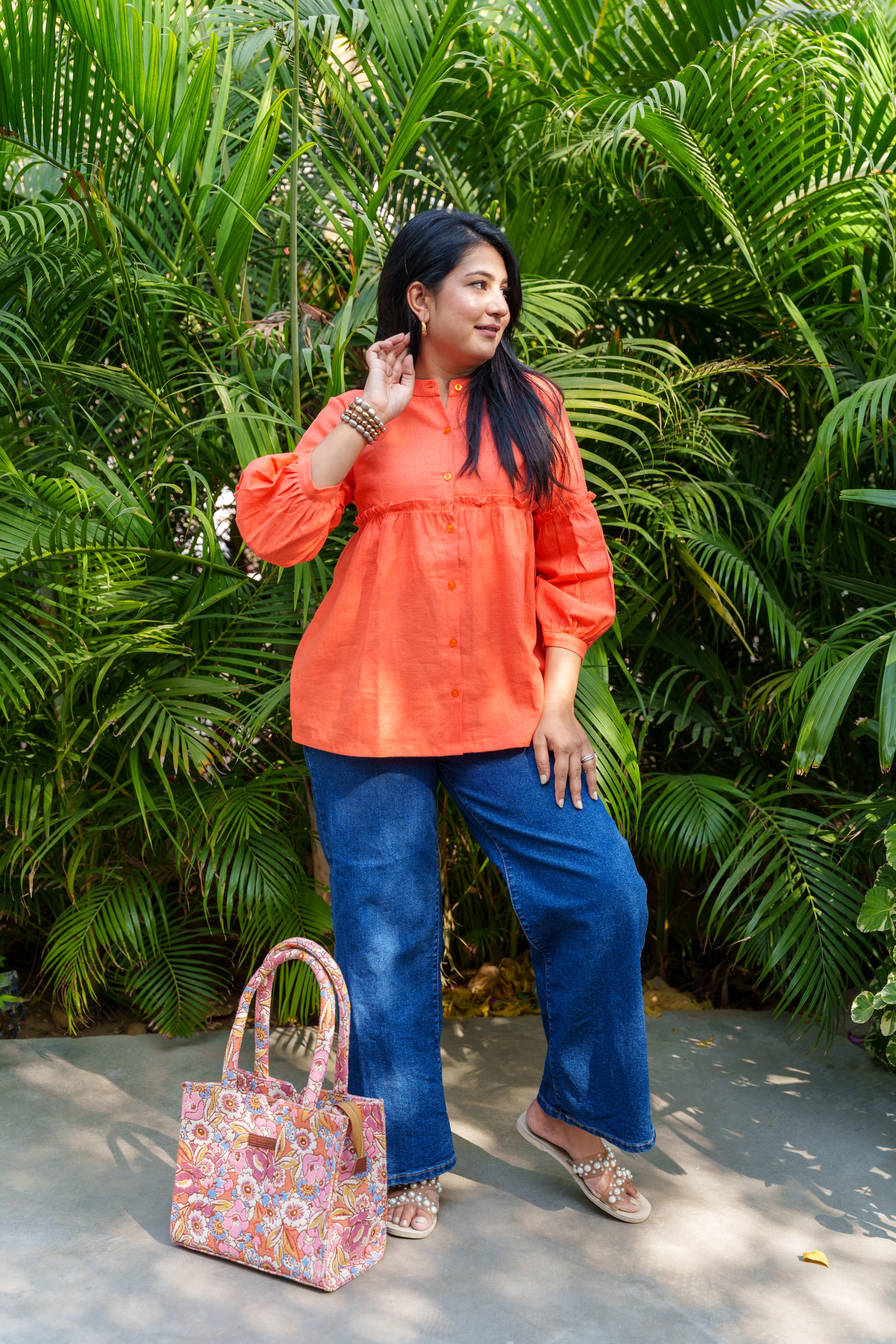 Orange Sunset Hues Top