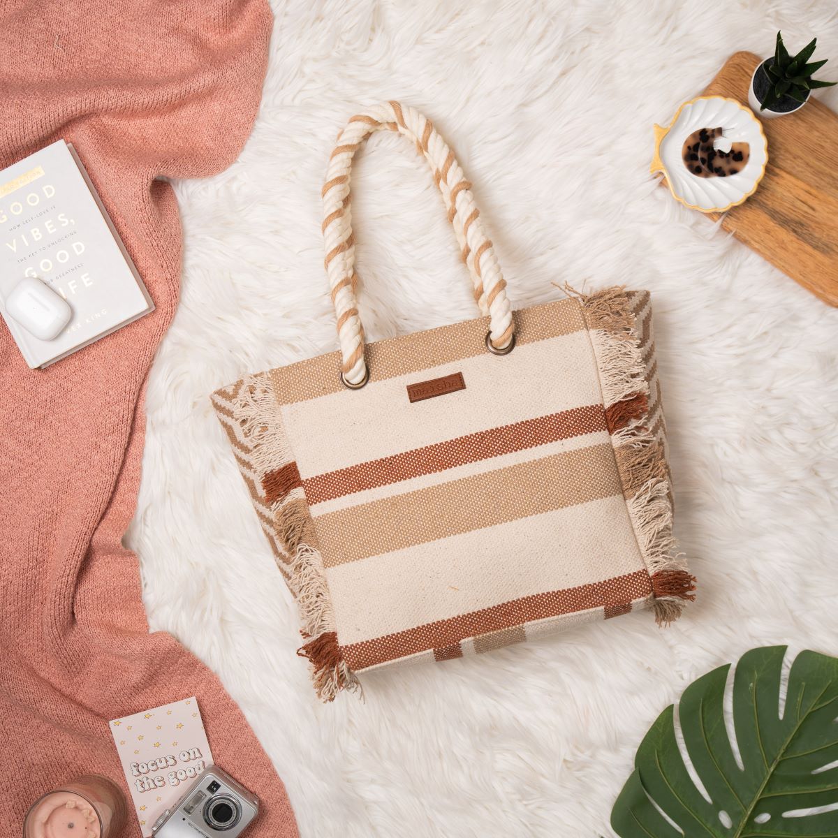 Sandy Hues Beach Tote Bag