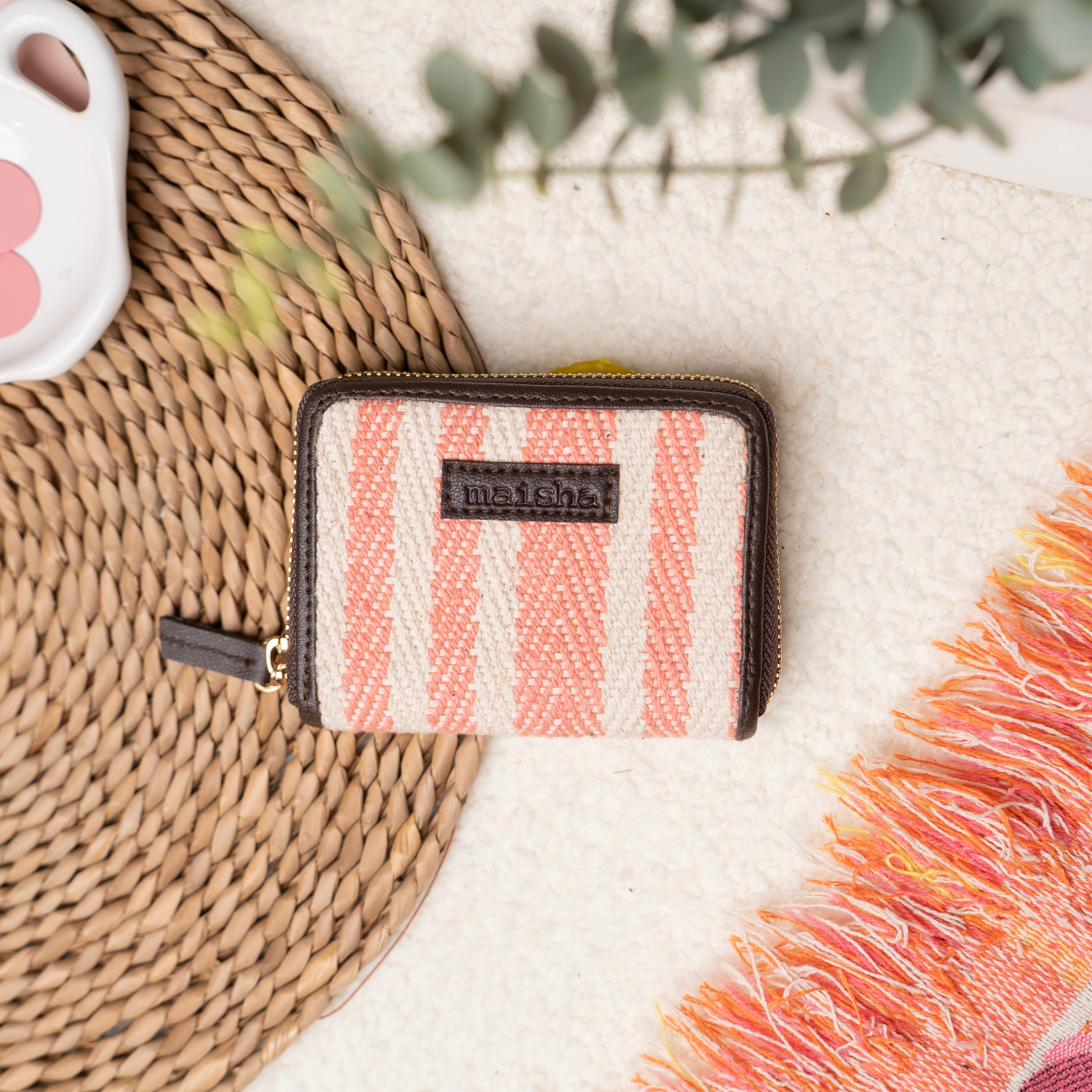 Striped Sorbet Compact Wallet
