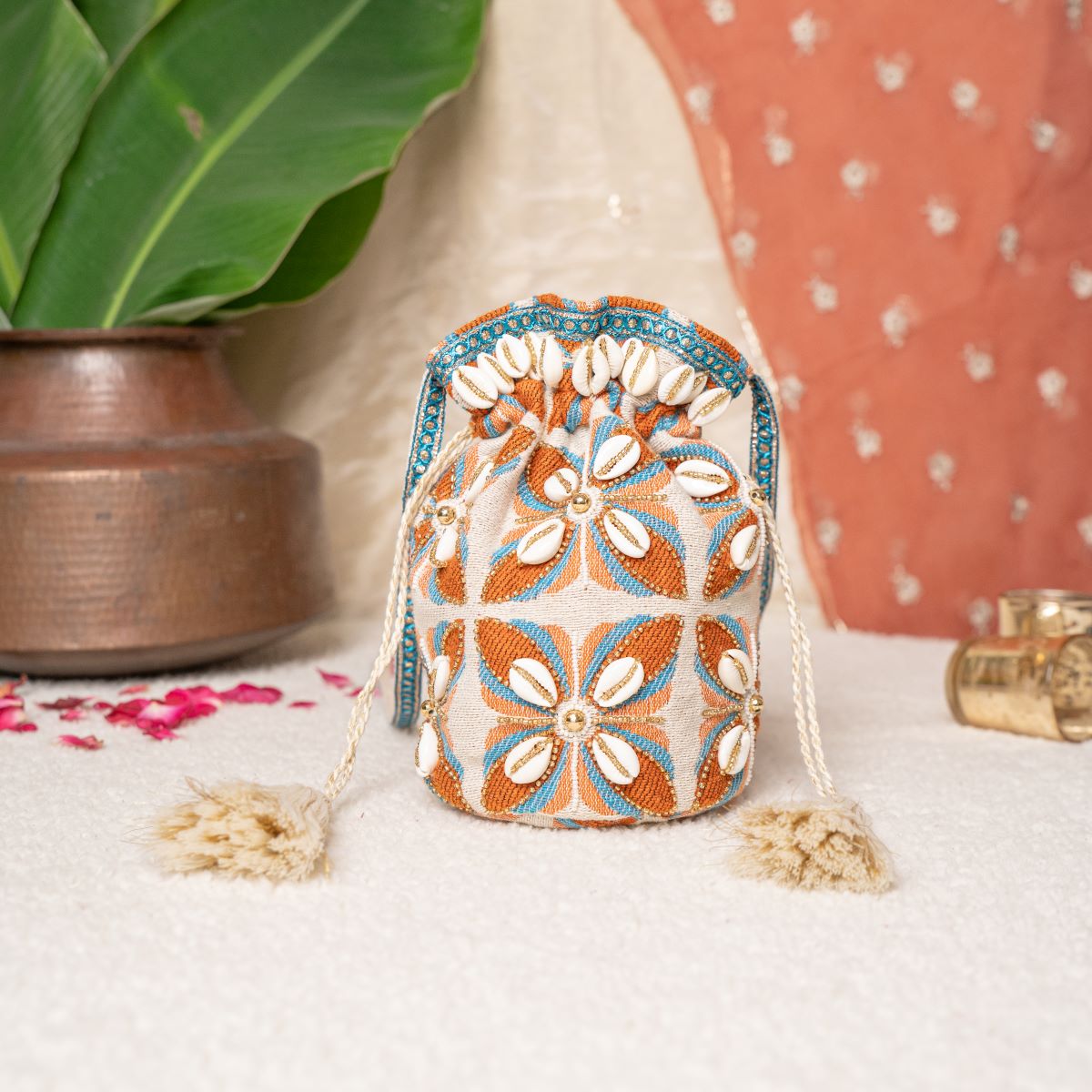 Kesari Phool Potli Bag