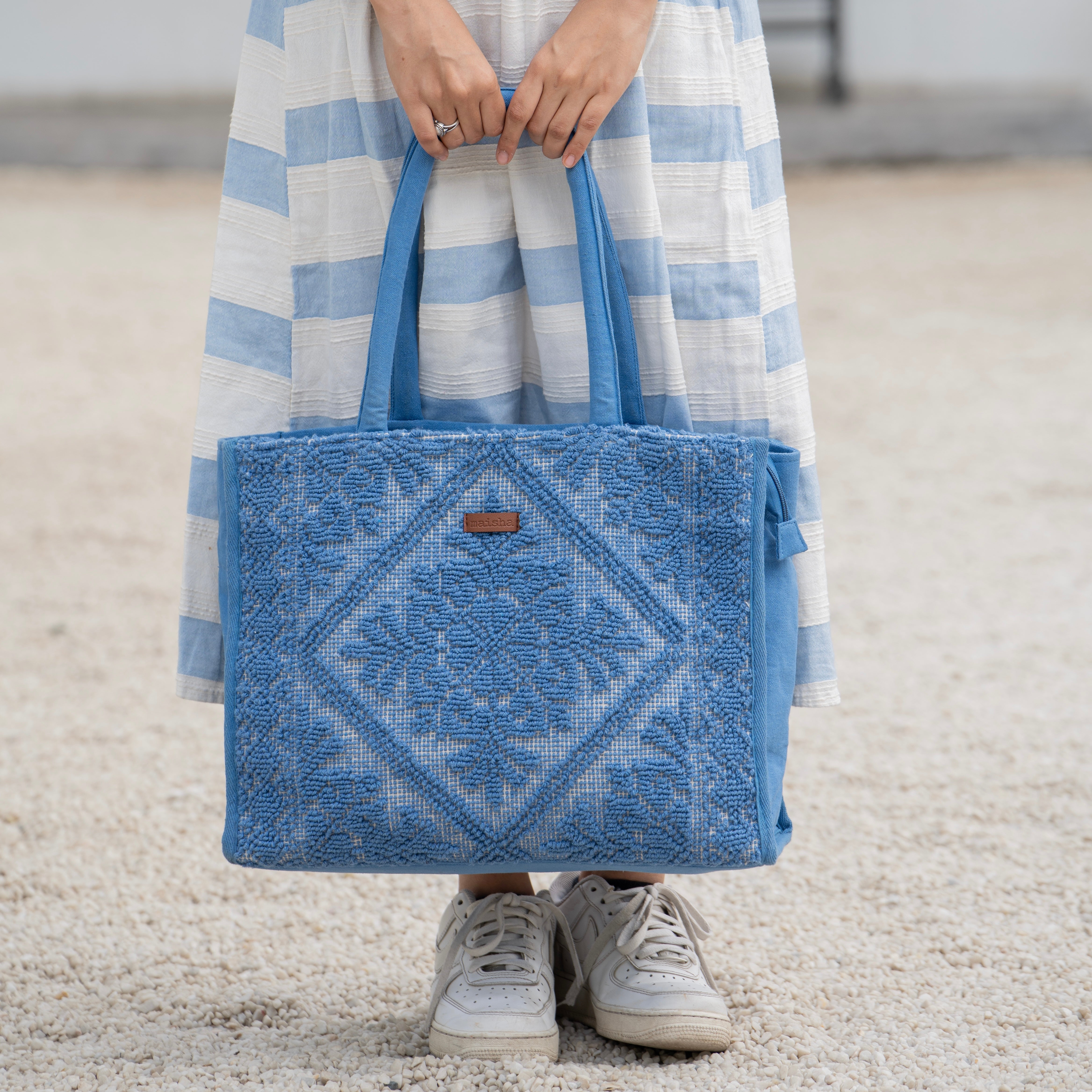 Electric Blue Tote Bag