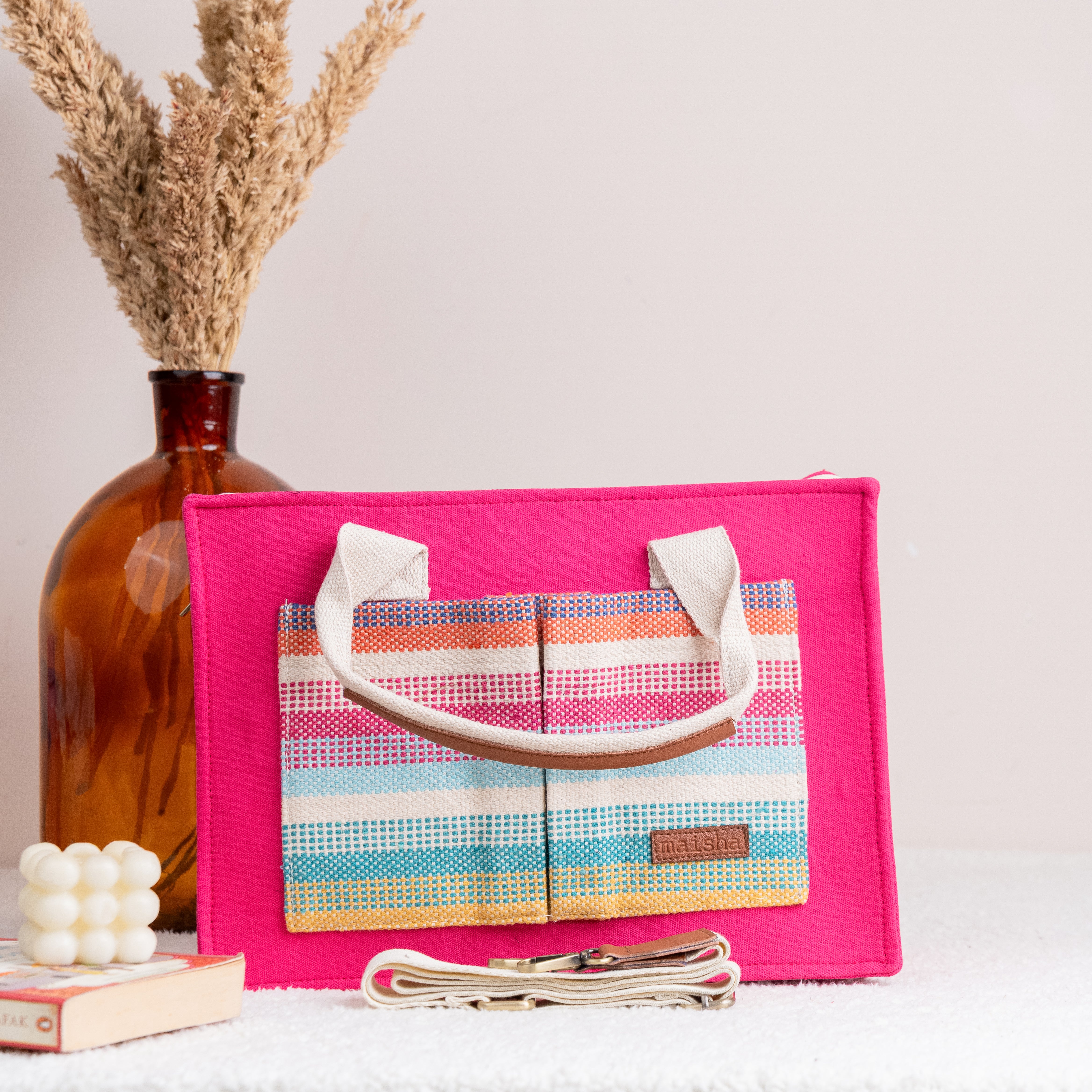 Colourful Remix Canvas Tote Bag