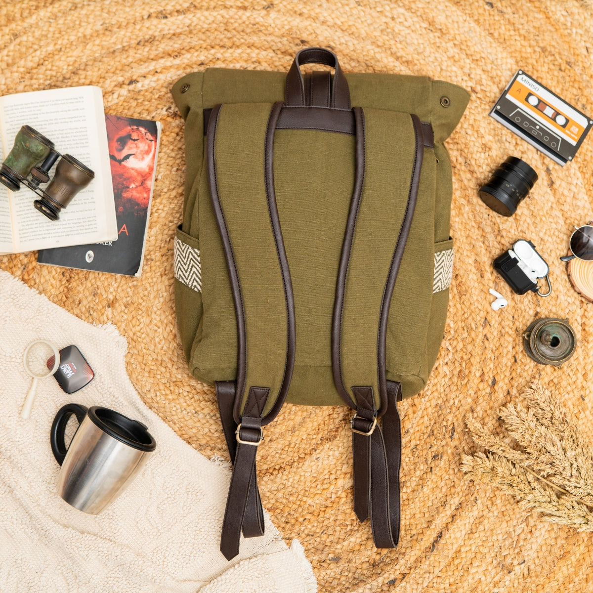 Foresty Green Unisex Backpack Bag