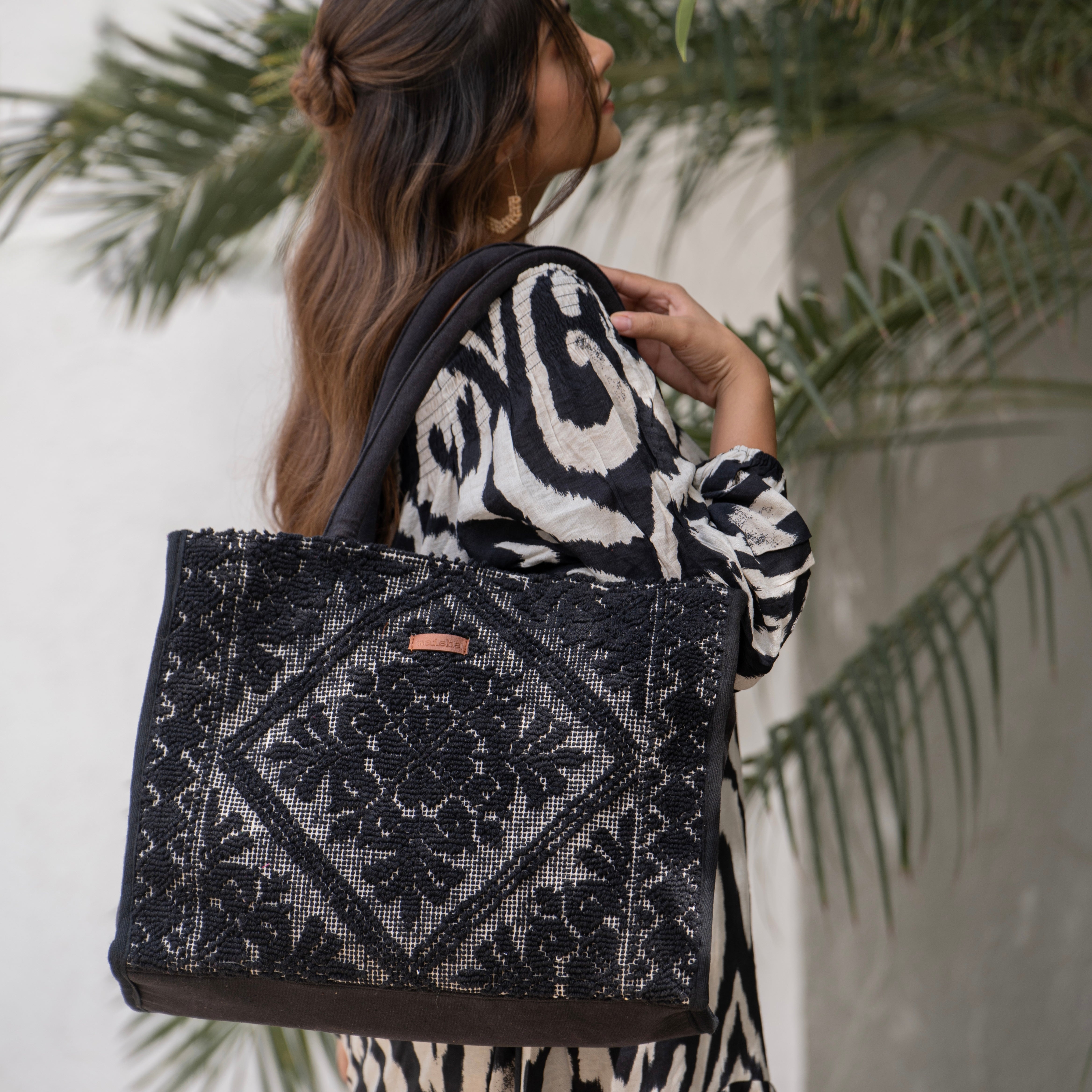 Midnight Bloom Tote Bag