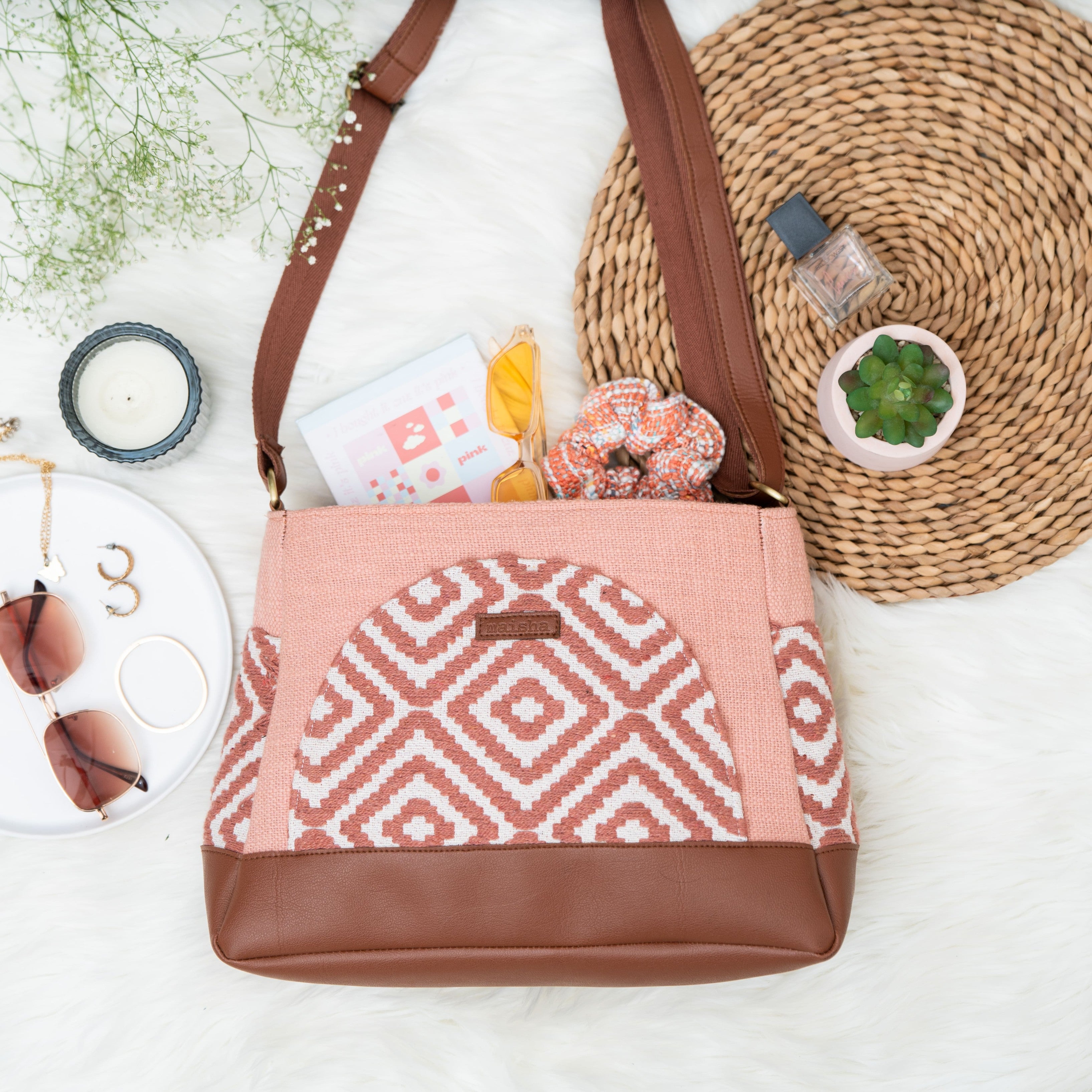 Onion Pink Diamond Not So Little Sling Bag