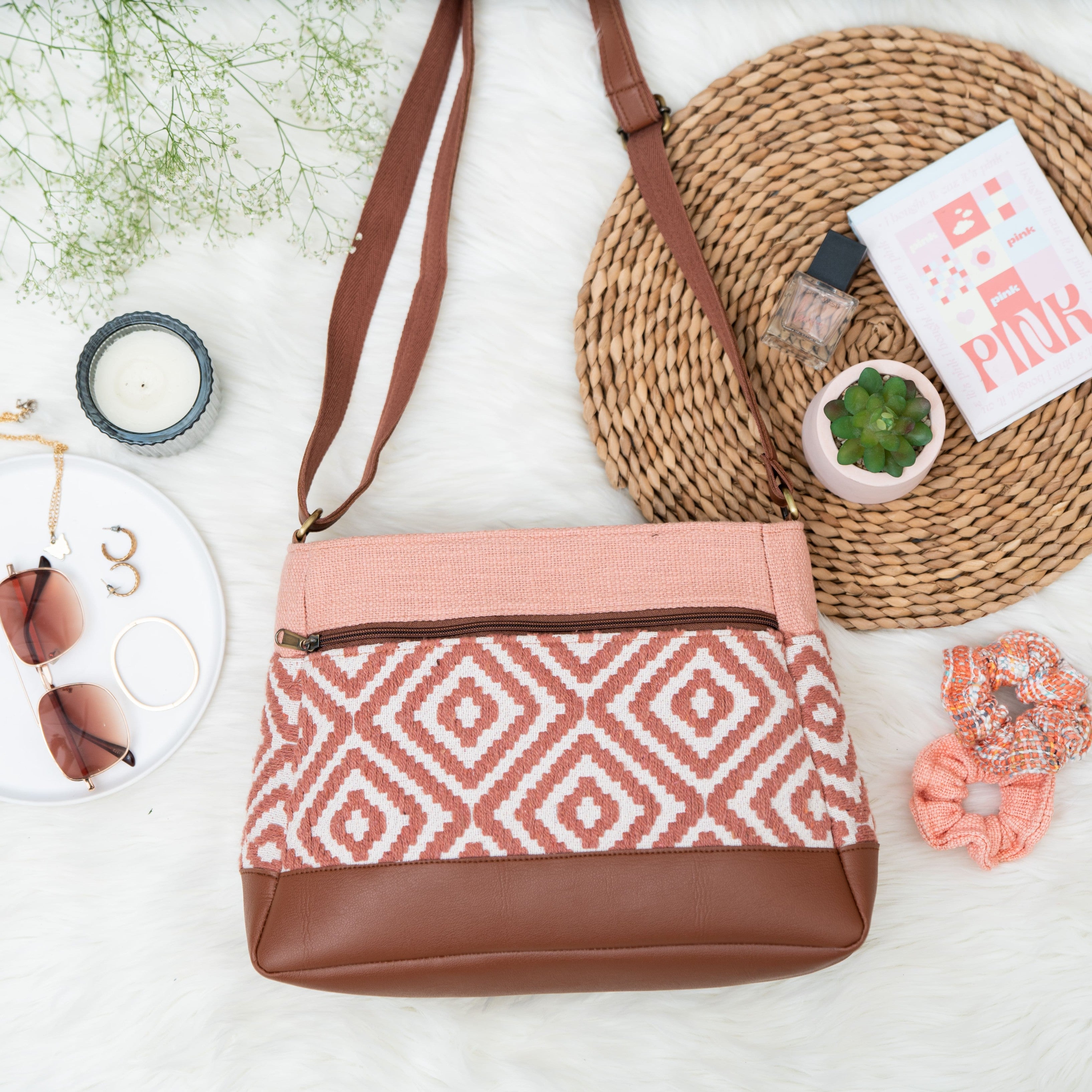 Onion Pink Diamond Not So Little Sling Bag