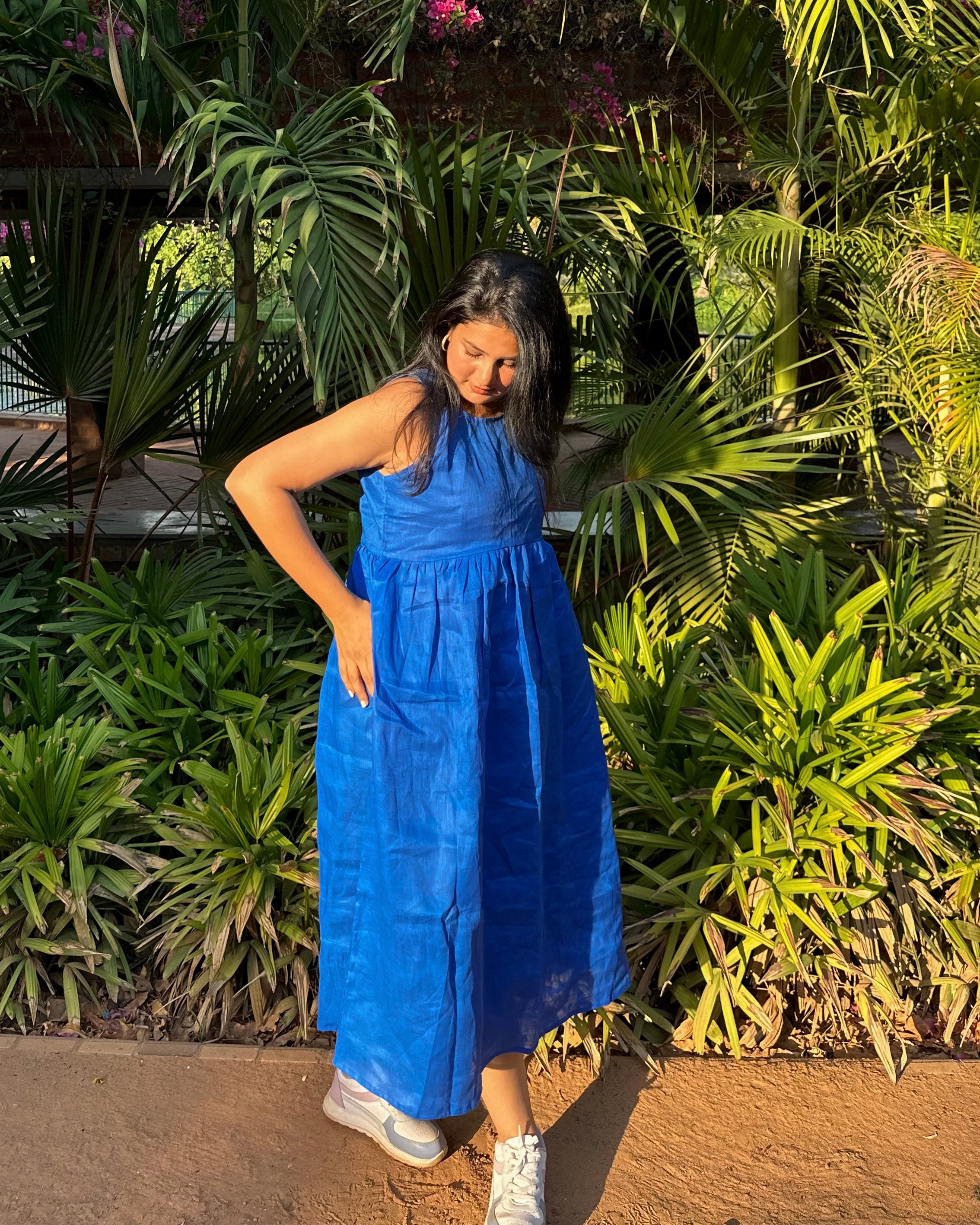 Royal Orchid - Linen Dress