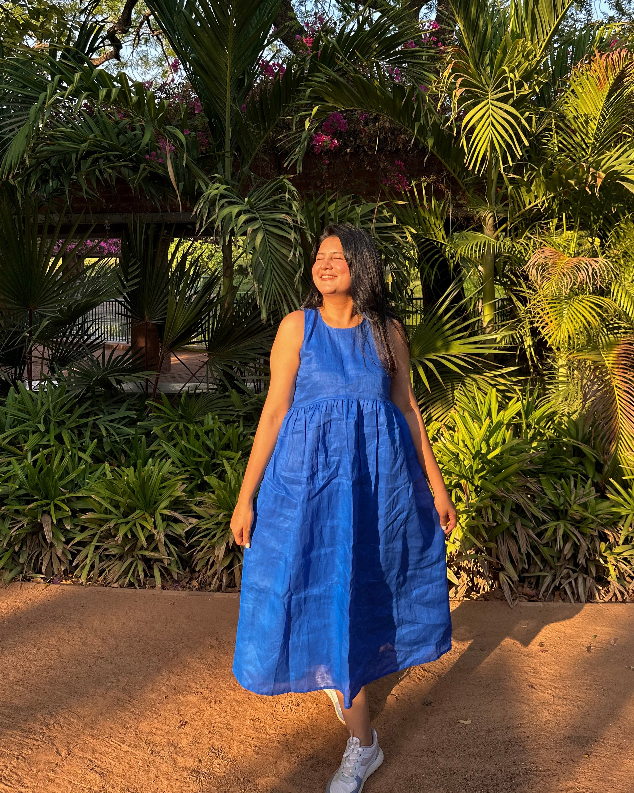 Royal Orchid - Linen Dress