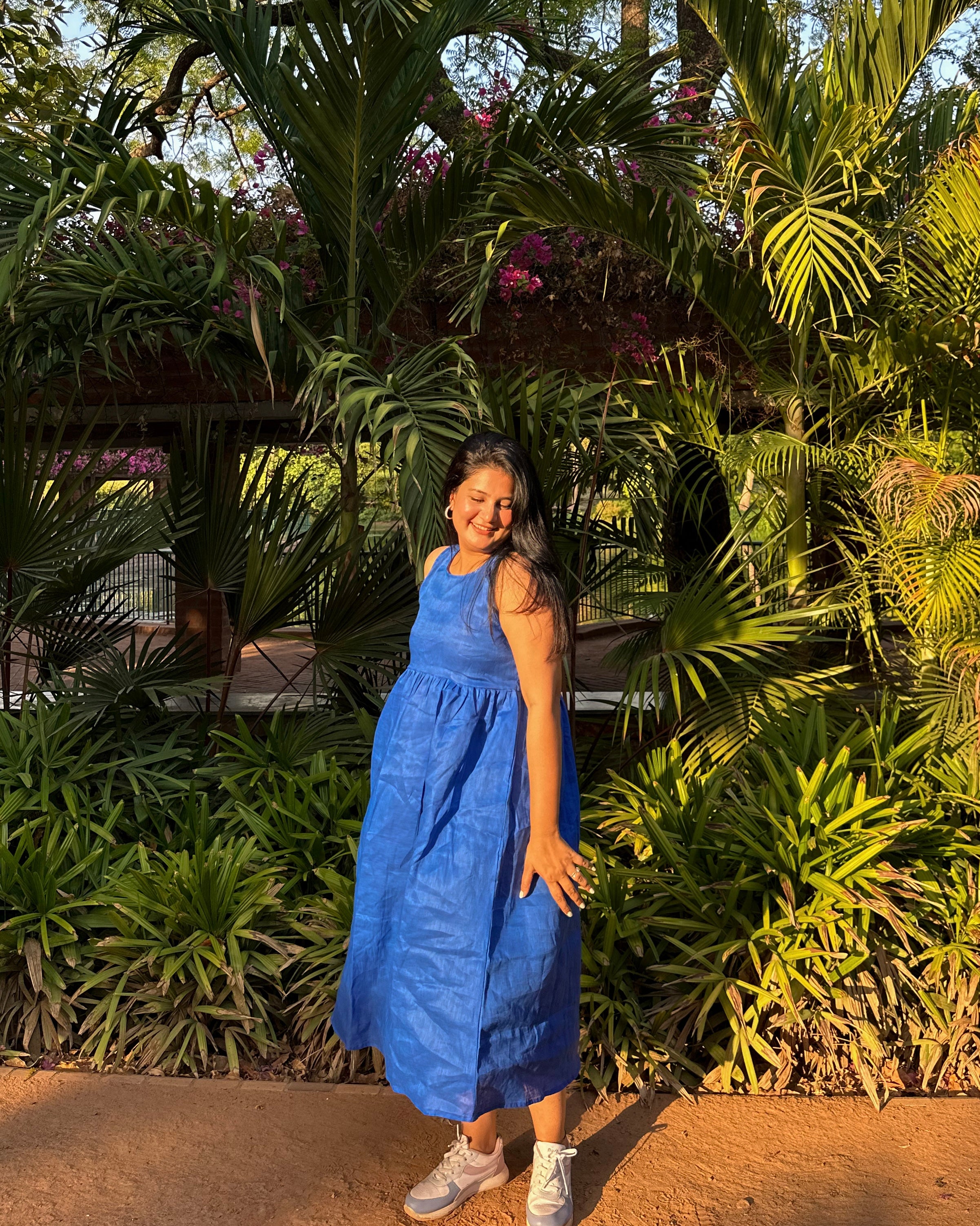 Royal Orchid - Linen Dress