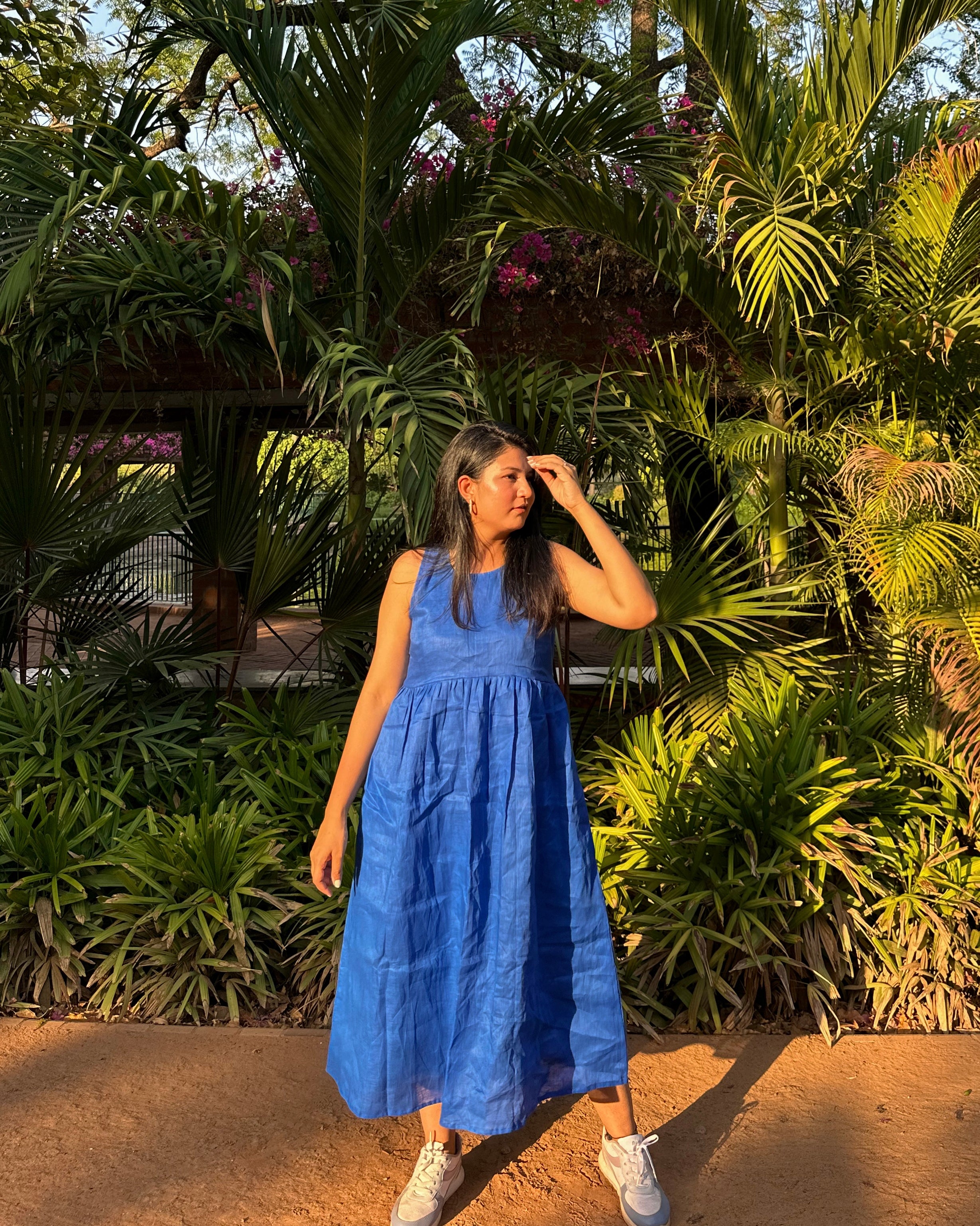 Royal Orchid - Linen Dress