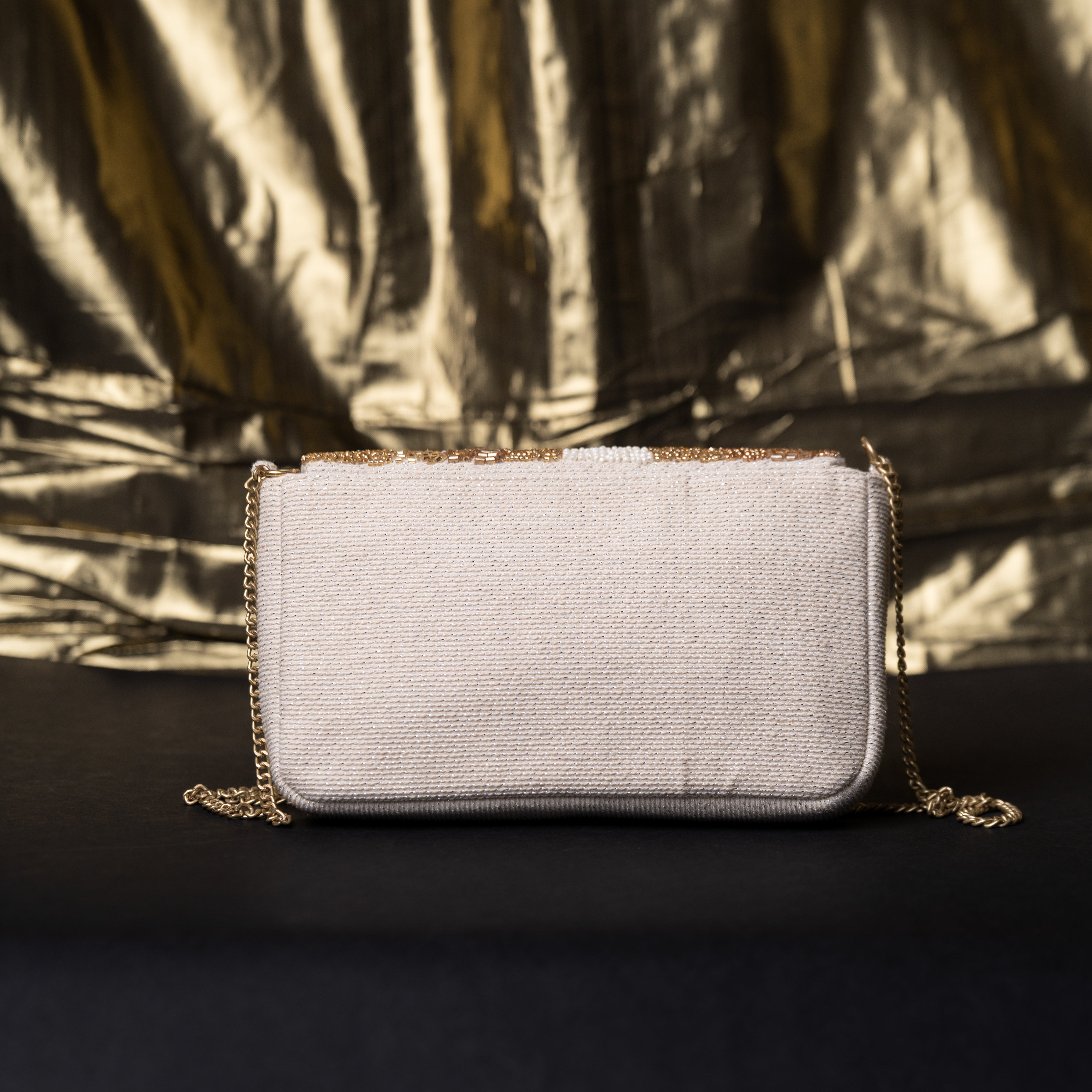 Noor Beige Festive Sling Bag