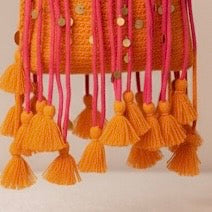 Vaagyo Re Dhol Festive Potli - Pink Orange