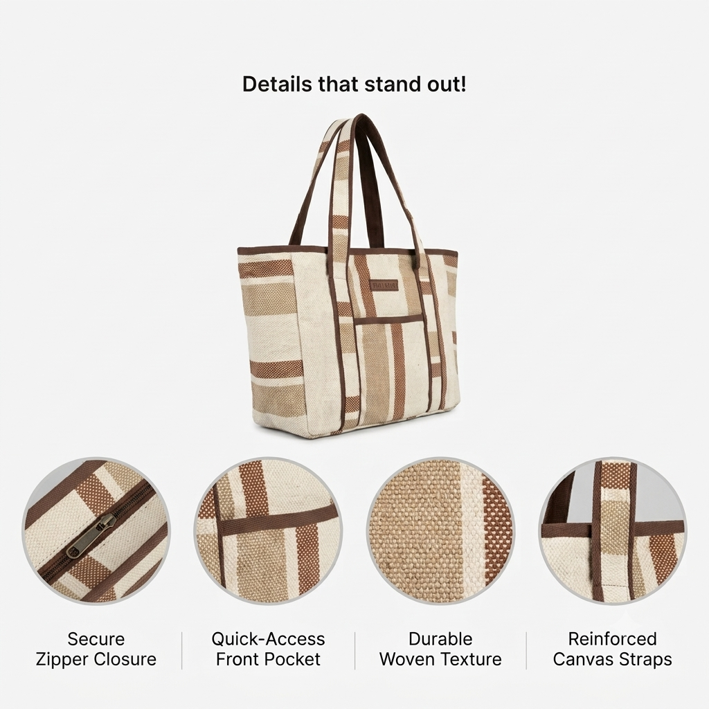 Vintage Brown Everyday Tote