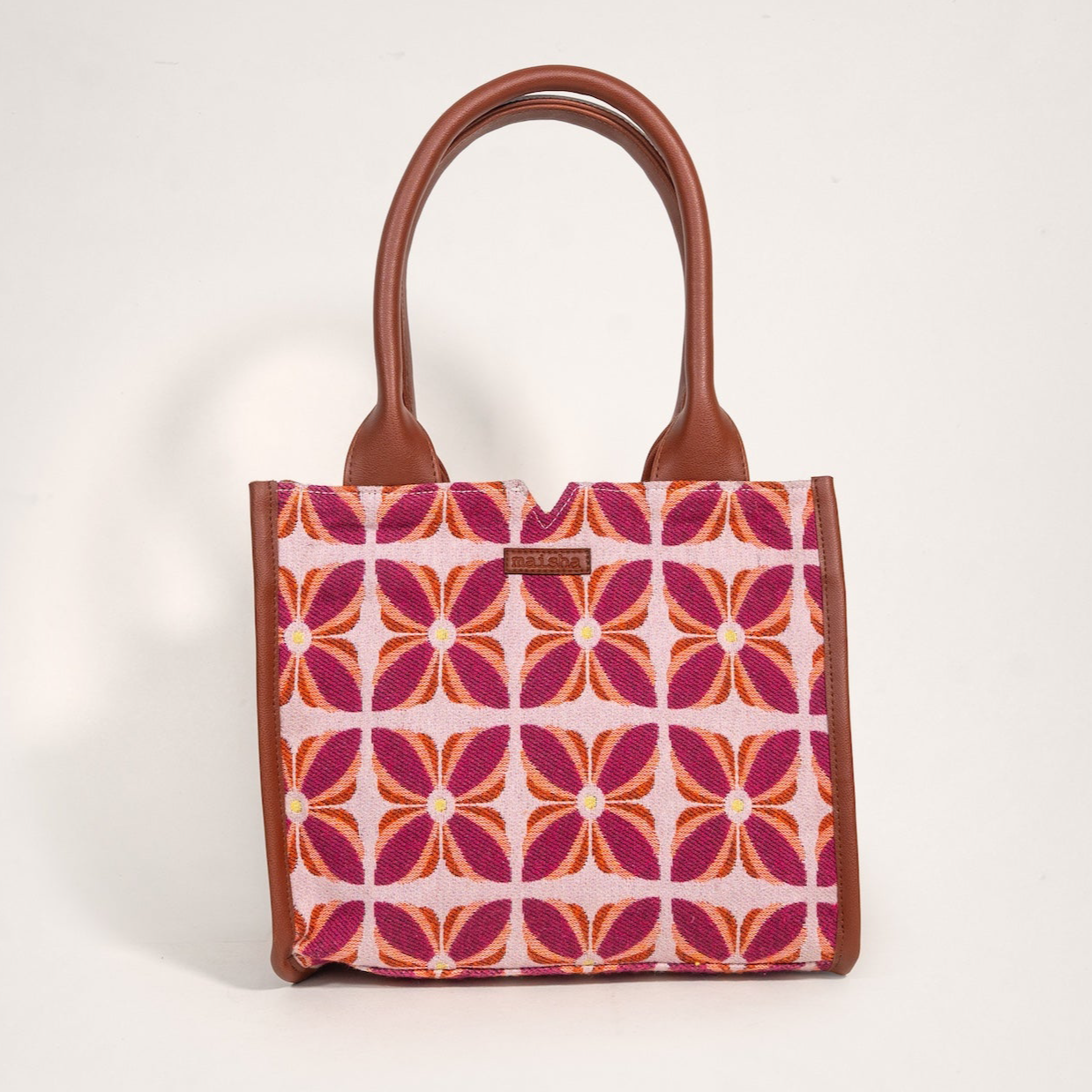 Pink Mogra Box Bag (Medium)