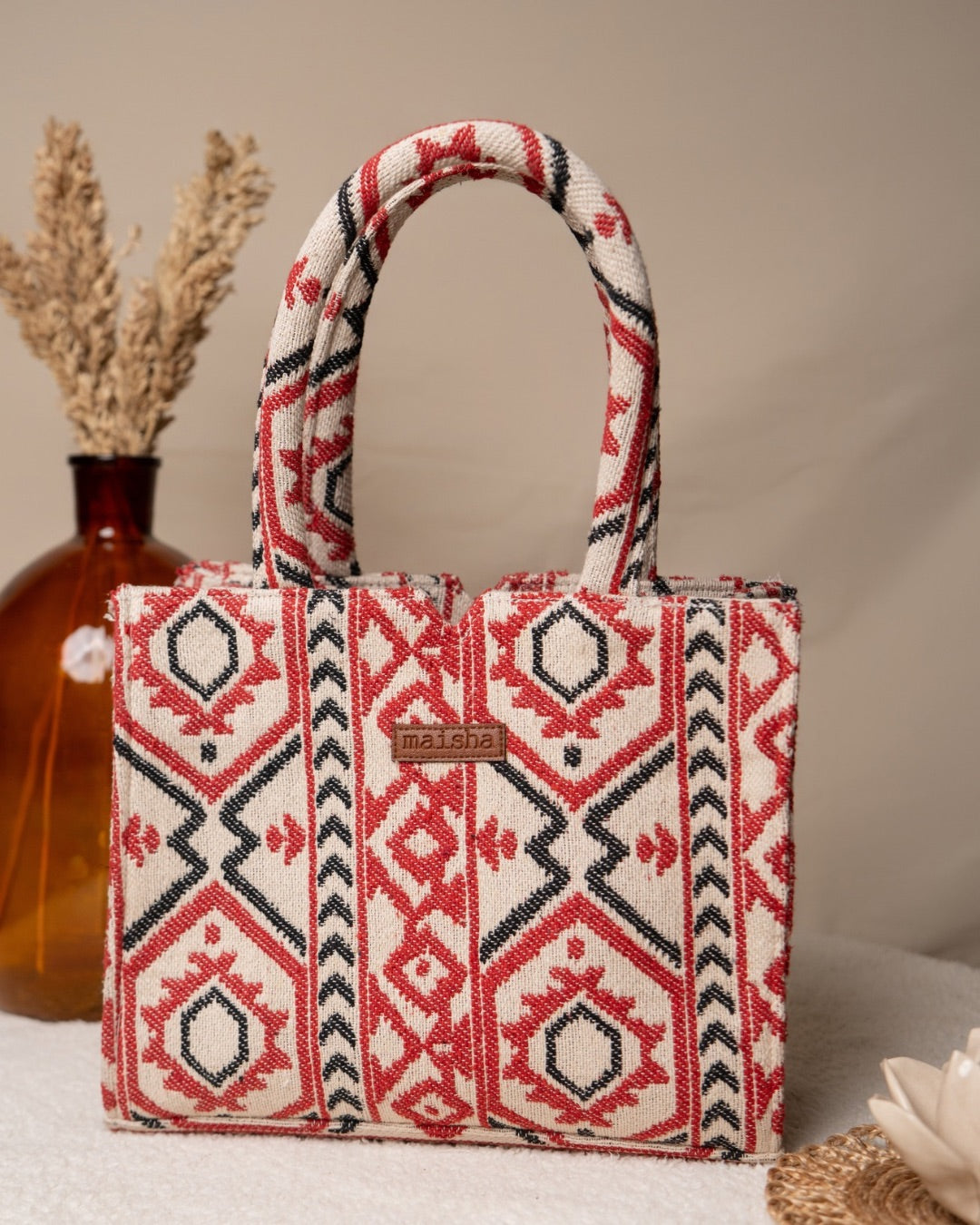 Crimson Charm Box Bag (MEDIUM)