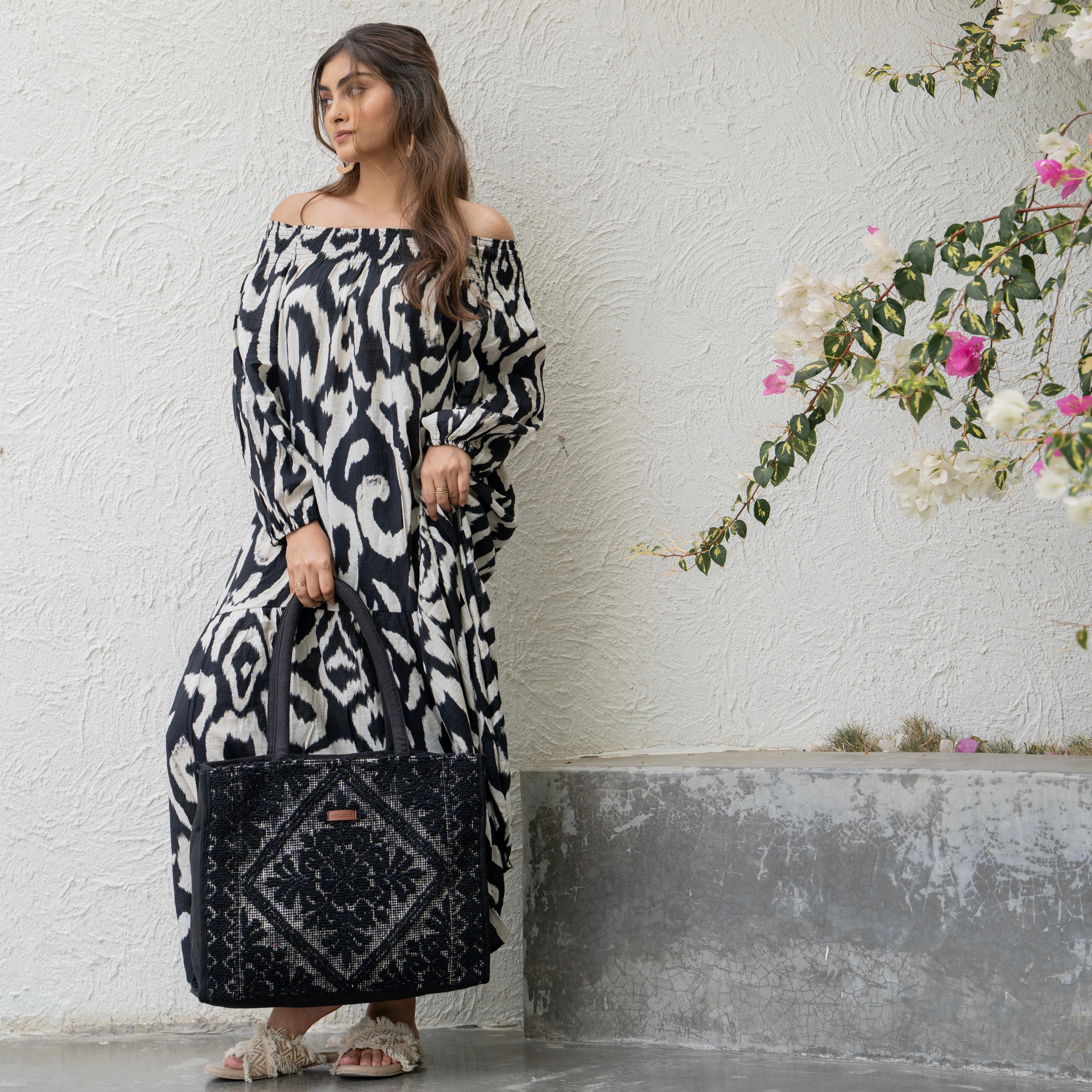 Midnight Bloom Tote Bag