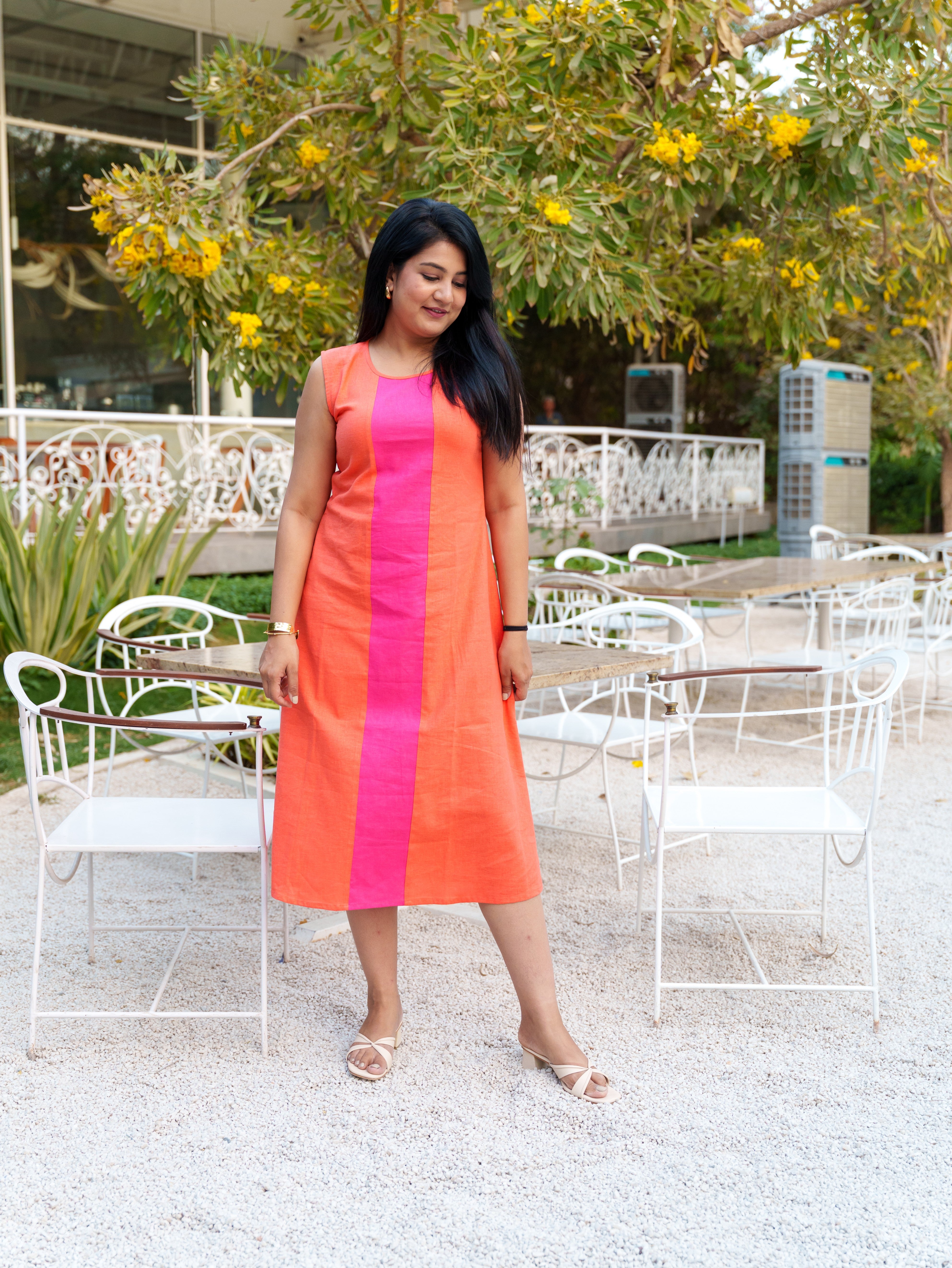 Orange Chromatic Charm Dress