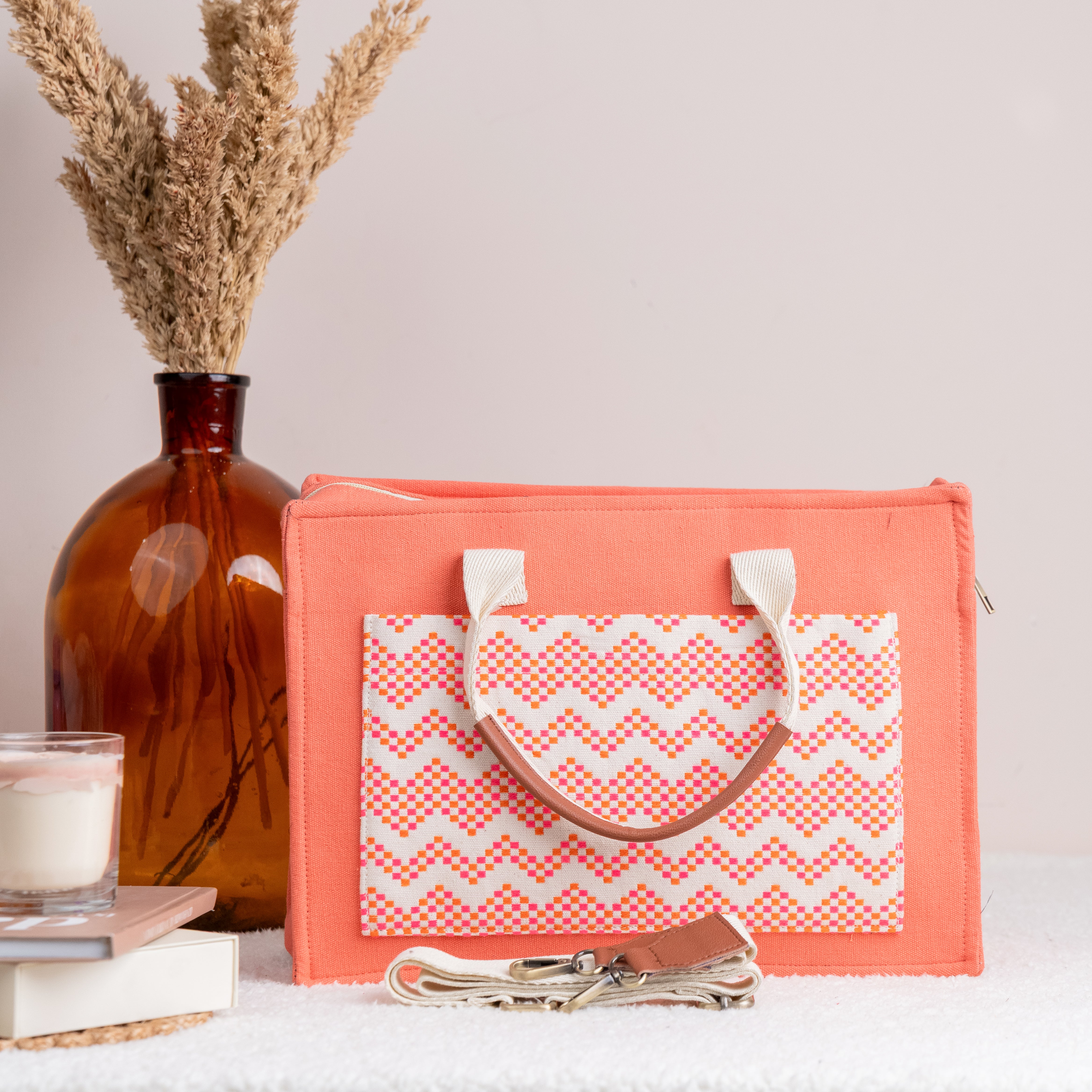 Pastel Patakha Canvas Tote Bag