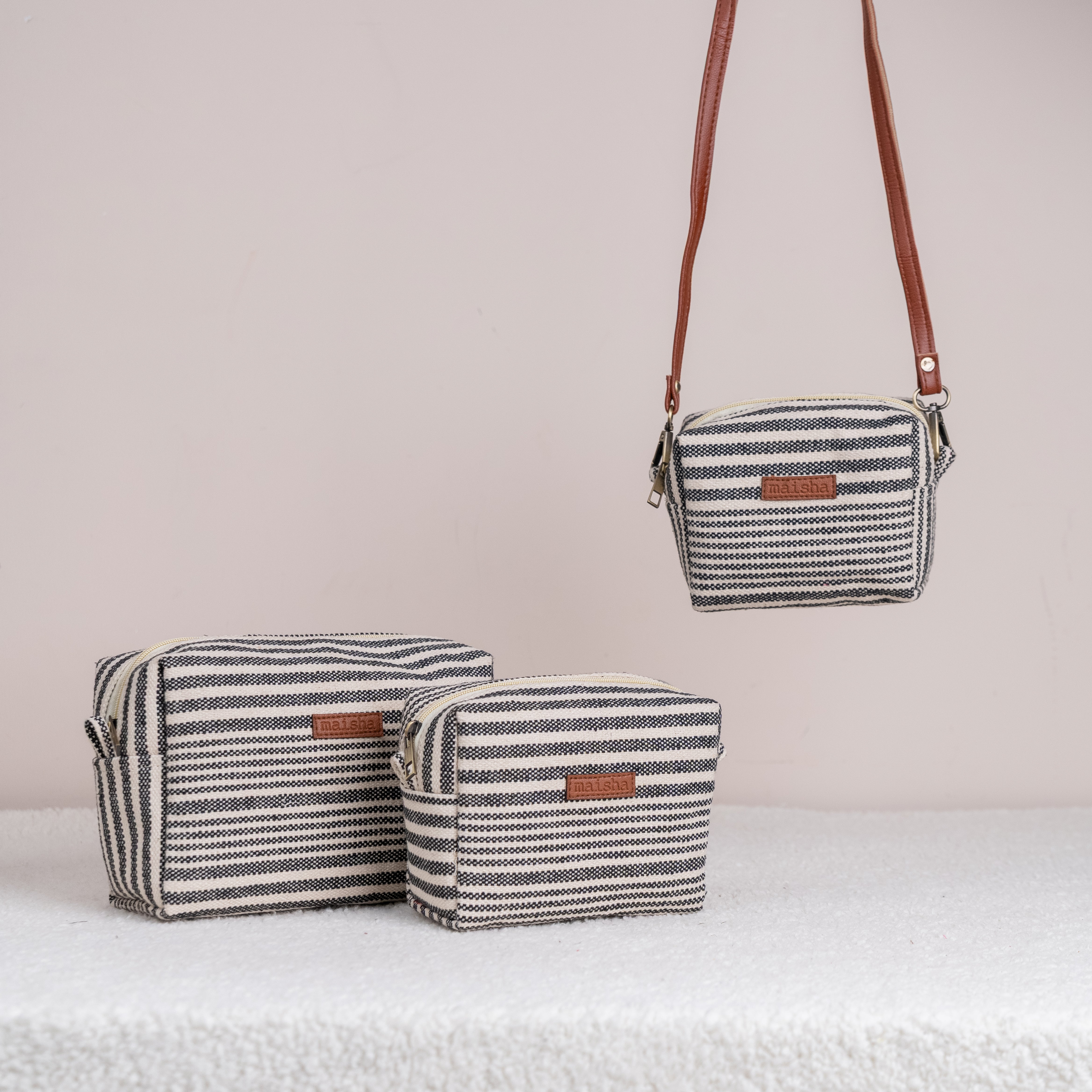 Classic Stripes Essential Pouch (Set of 3)
