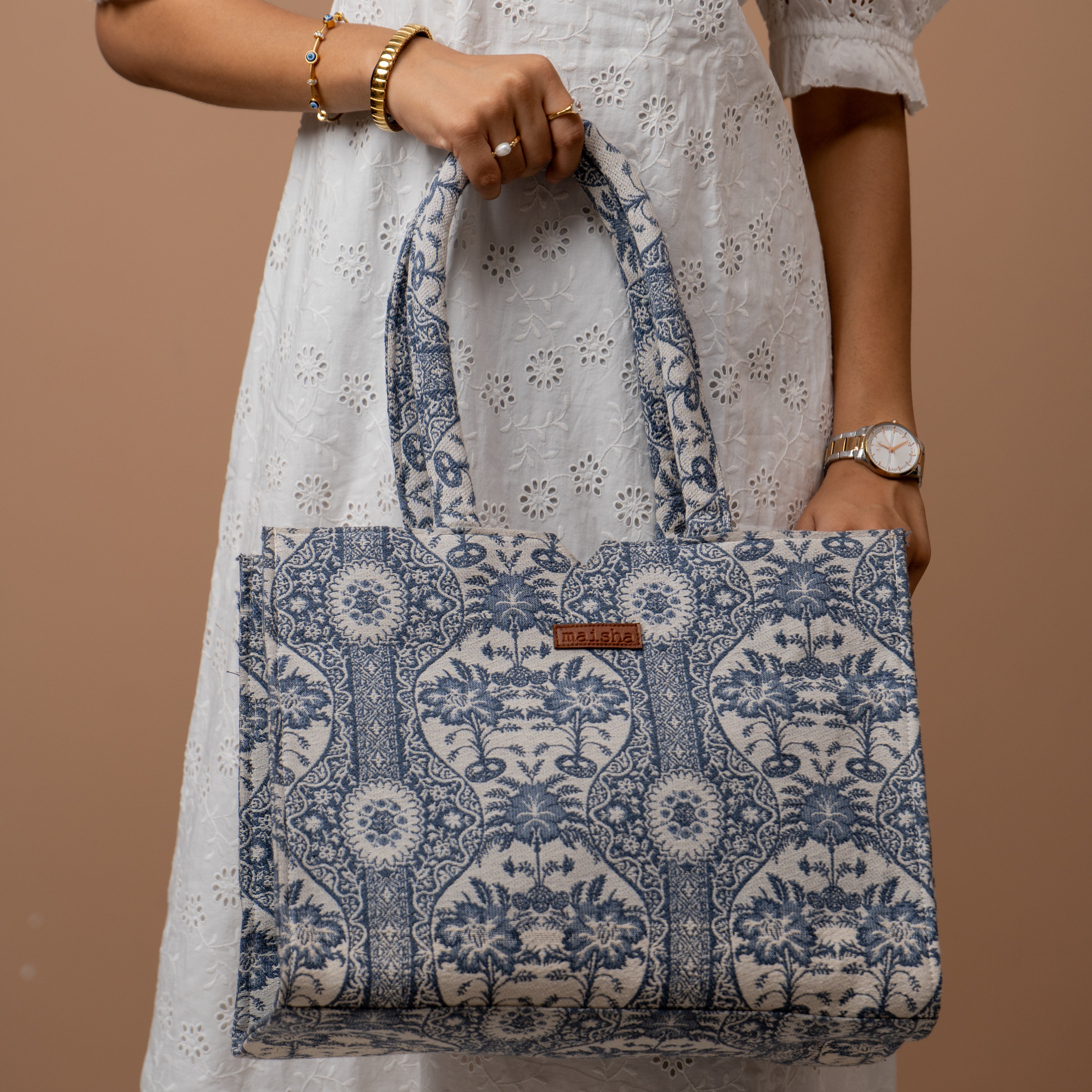 Blue Mirage Large Box Bag (LARGE)