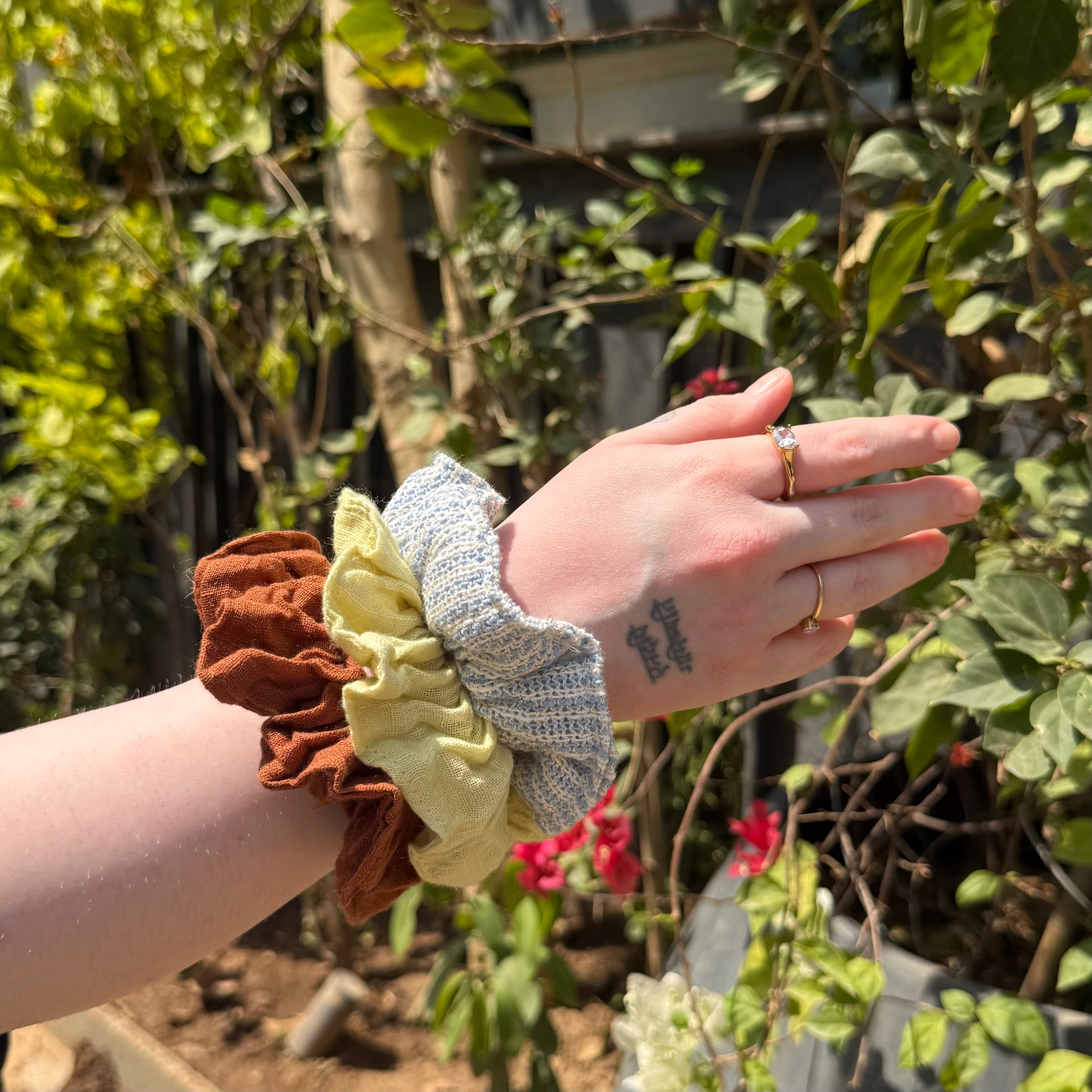 Earthy Charm Scrunchie Combo