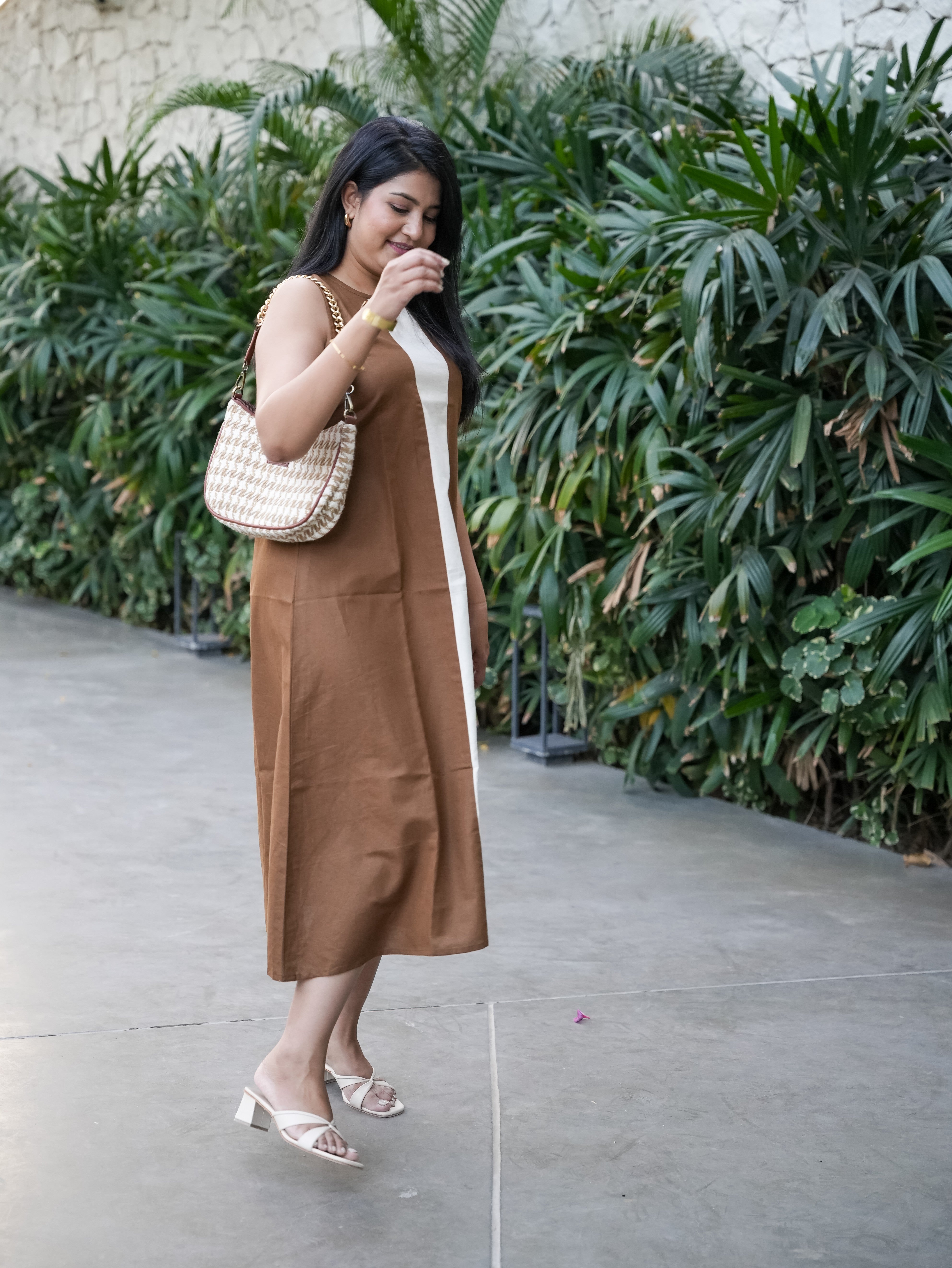 Brown Chromatic Charm Dress