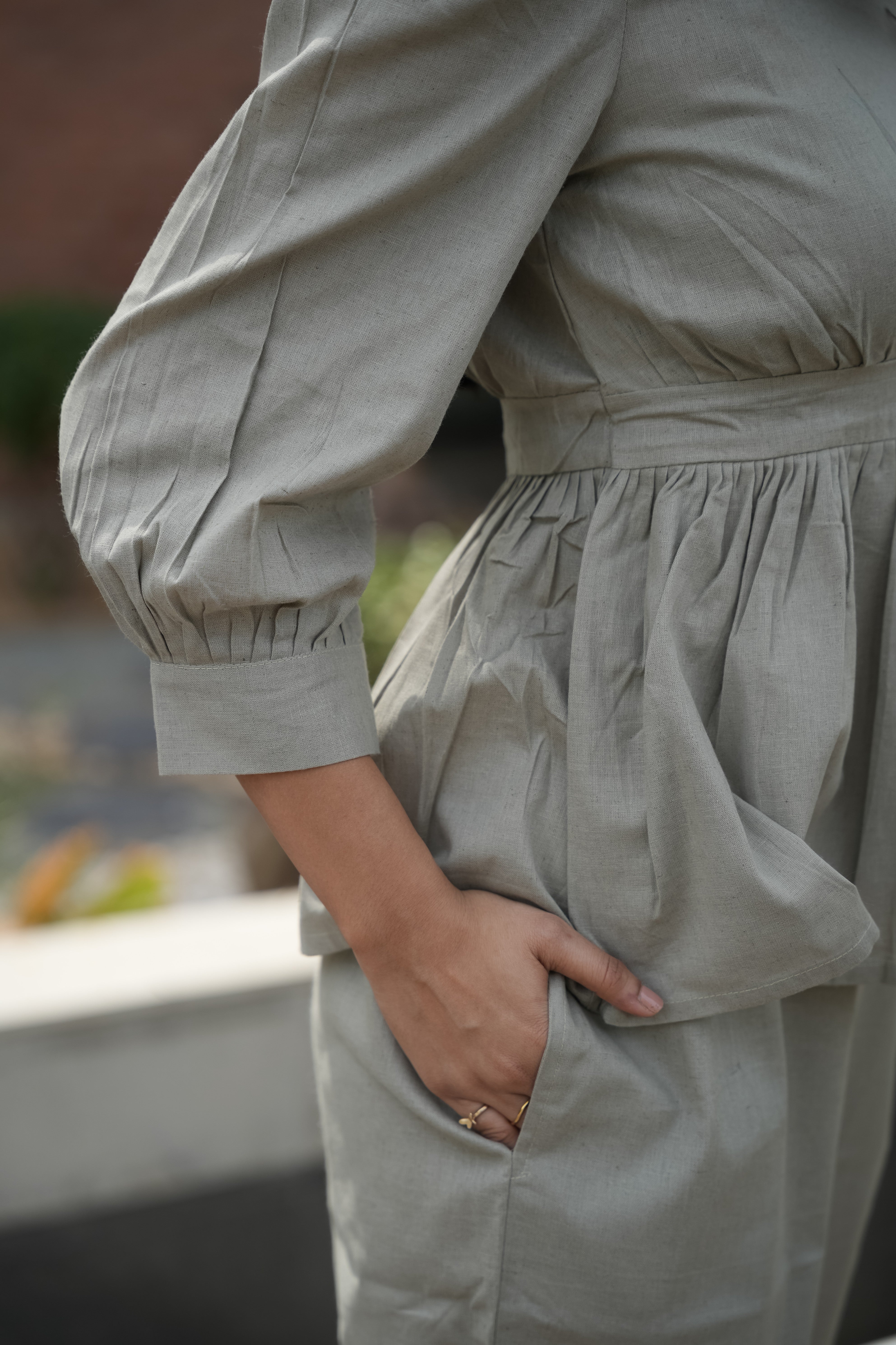 Grey Sun-washed Co-ord Set