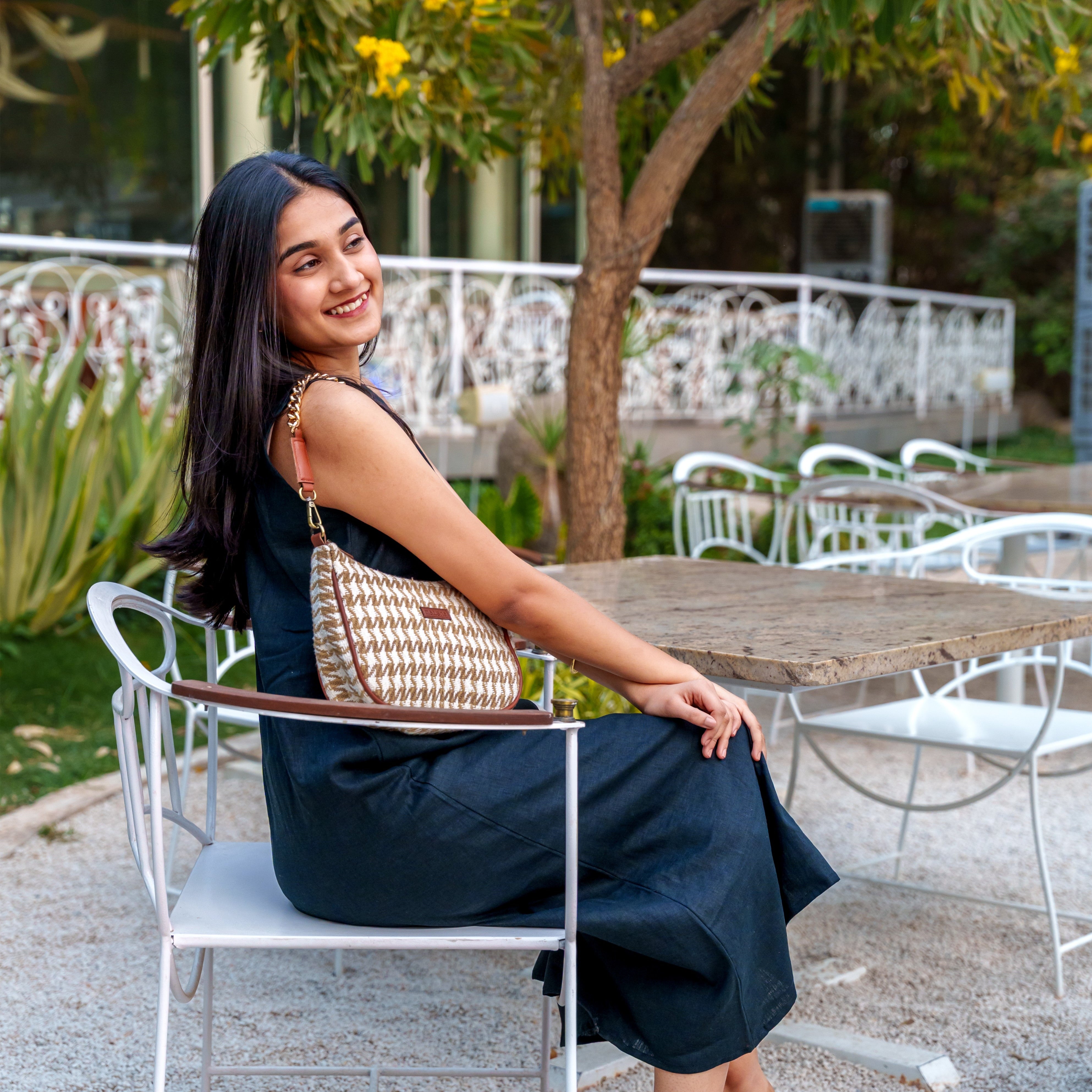Black Chromatic Charm Dress