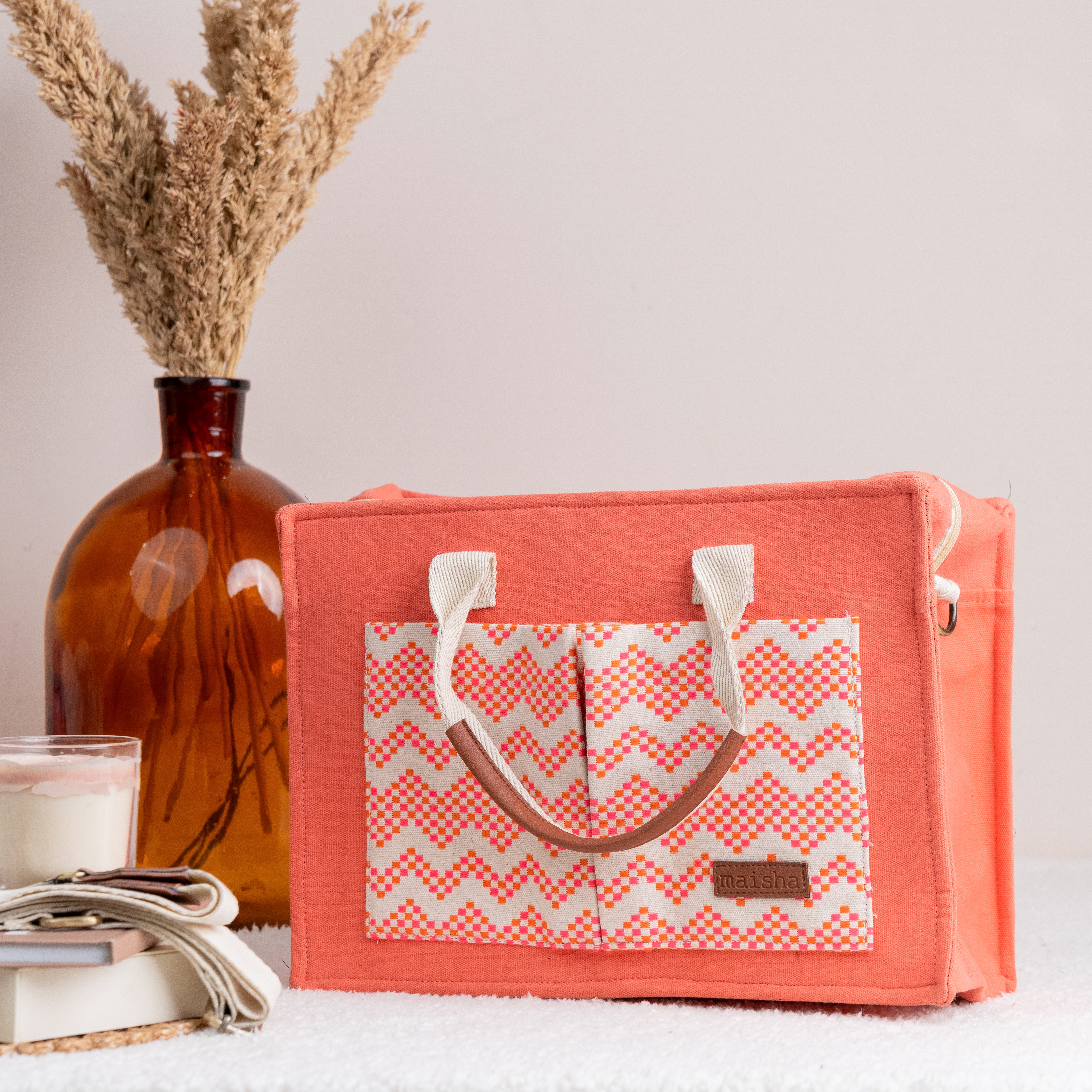 Pastel Patakha Canvas Tote Bag