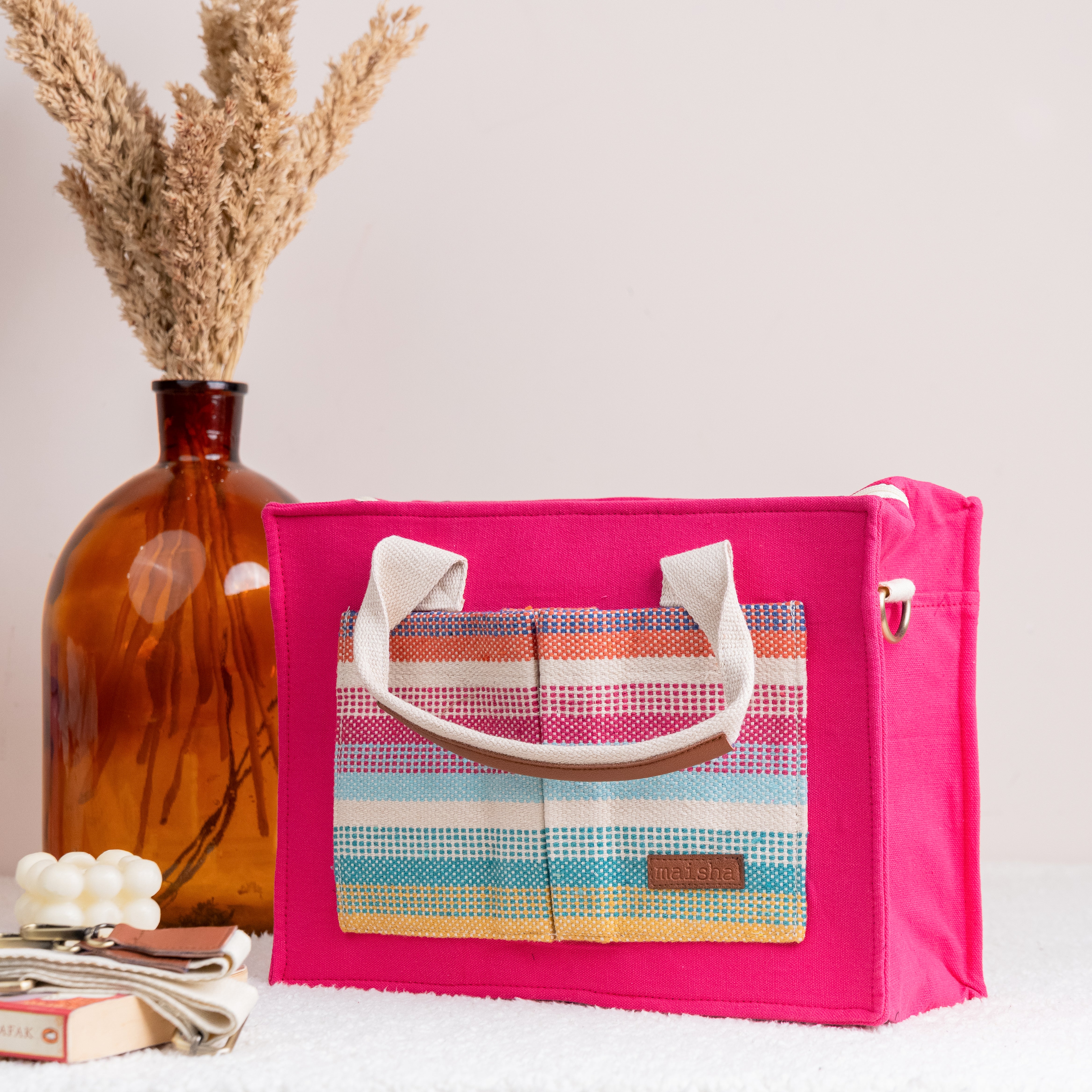 Colourful Remix Canvas Tote Bag