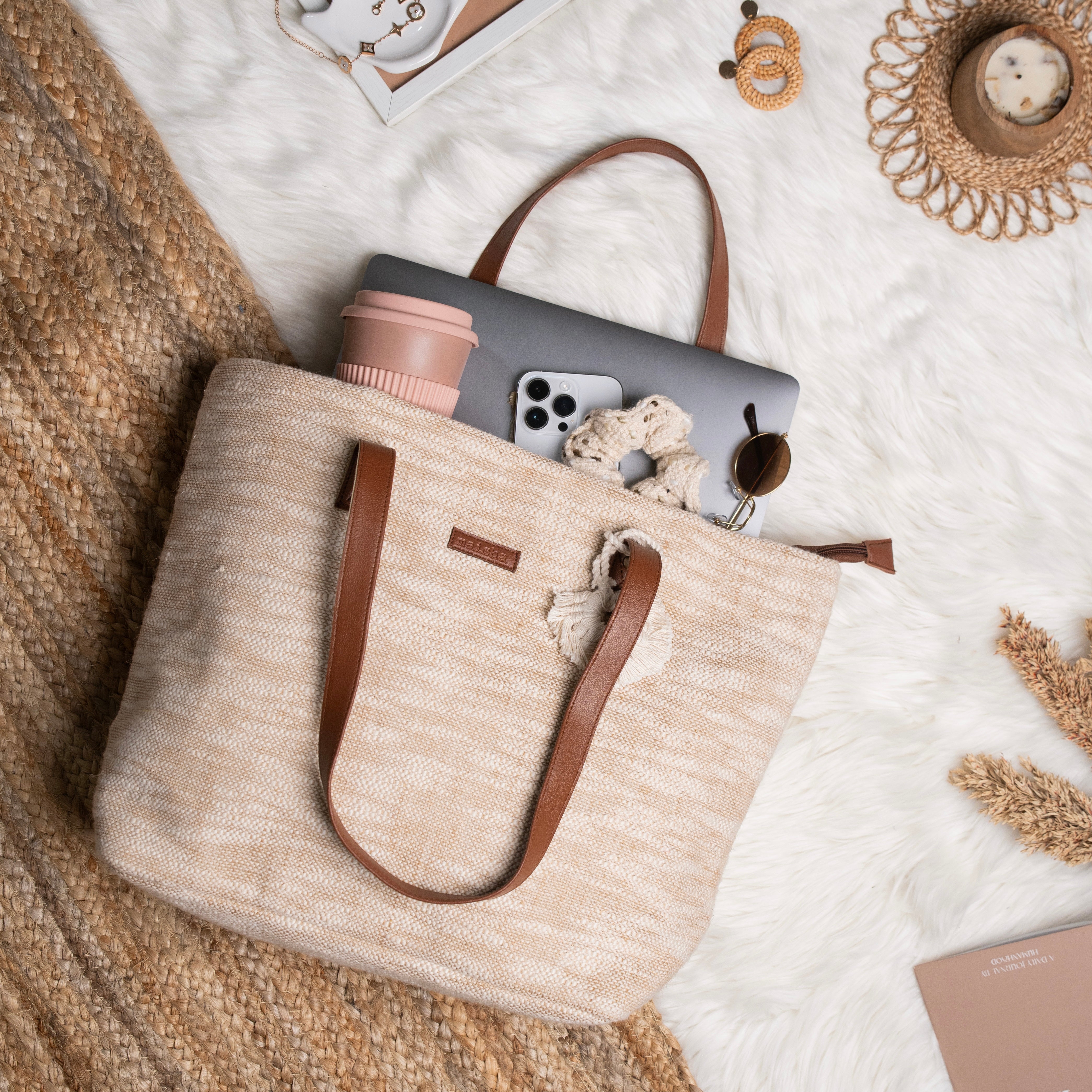 Beige Beauty Everyday Tote