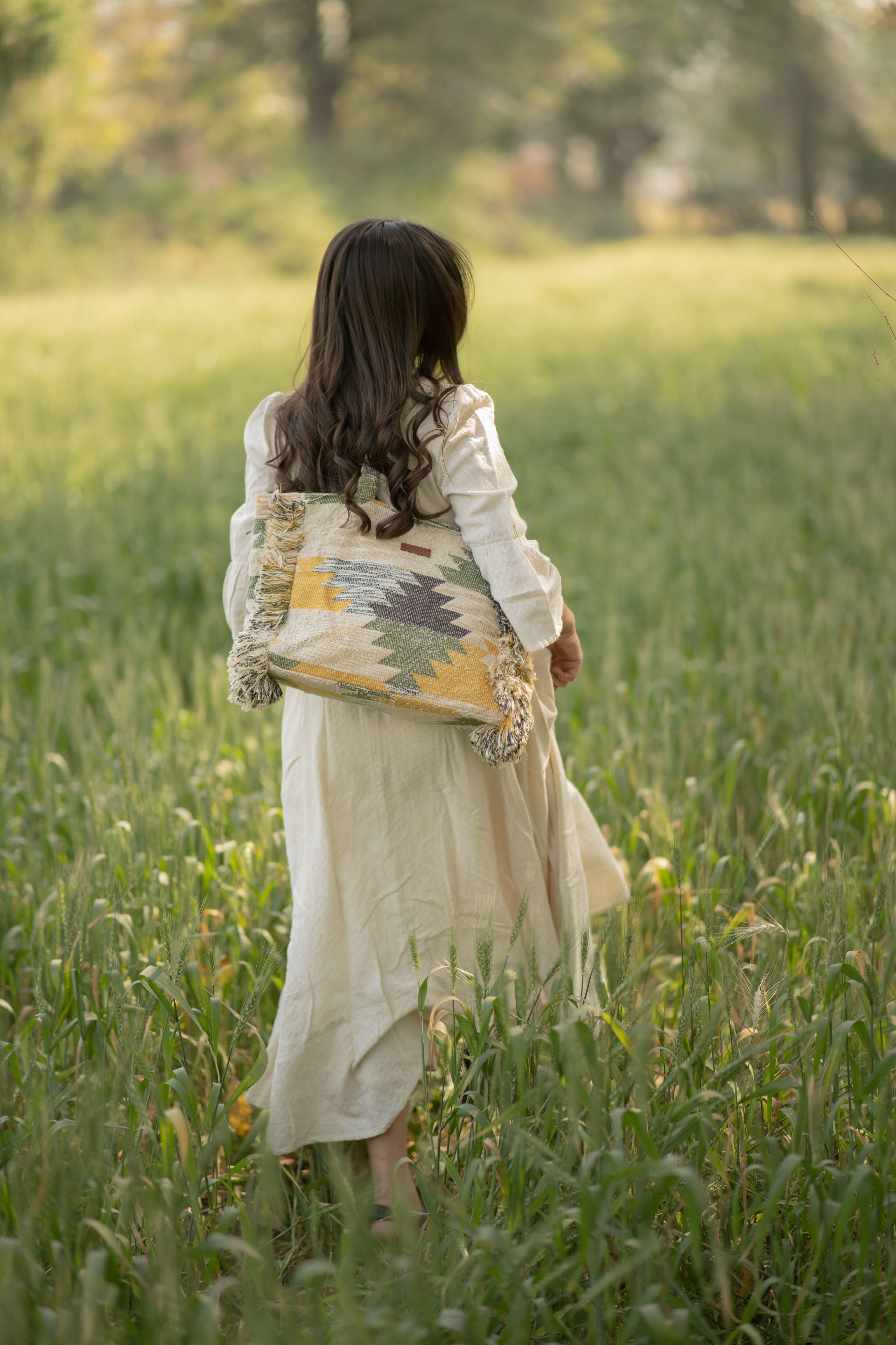 Tropical Fringe Box Bag