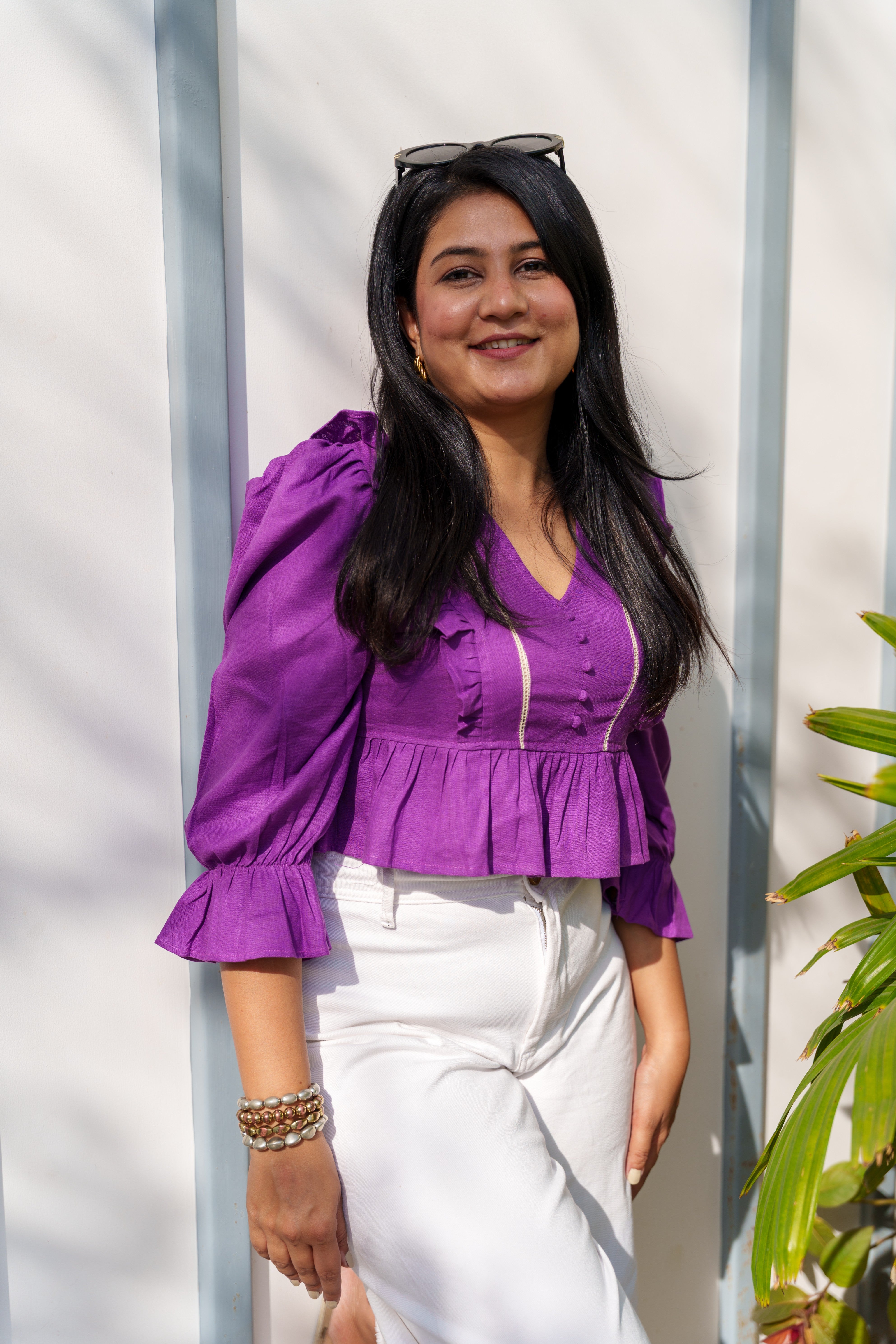 Purple Lace & Grace Top