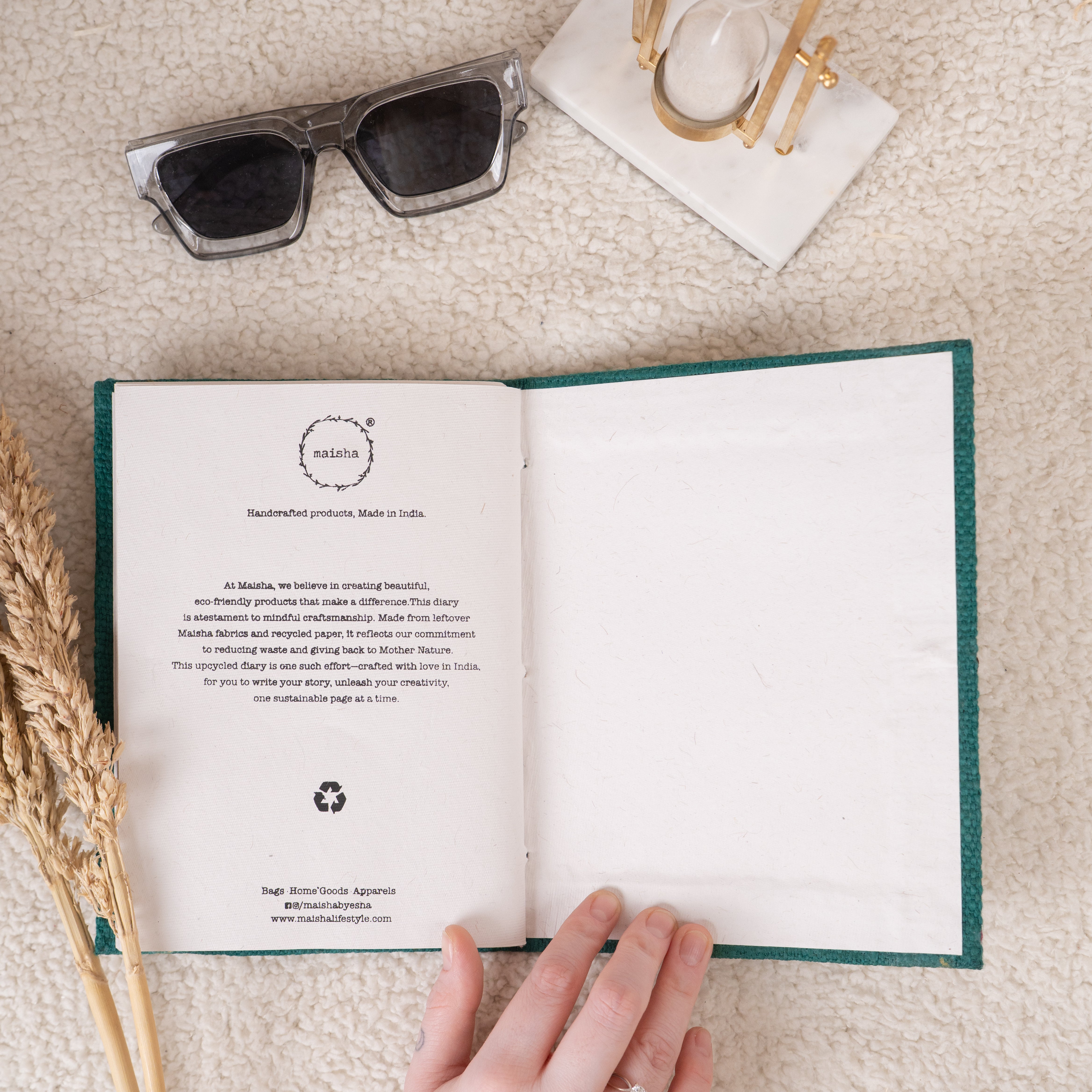 Teal Button Trail Diary