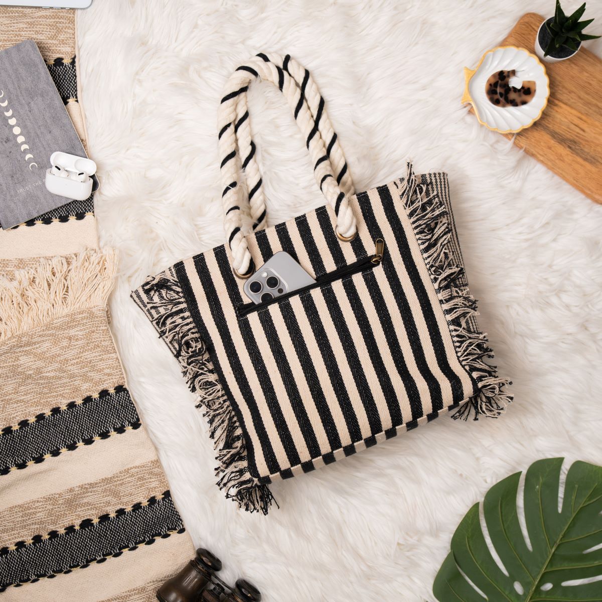 Salt & Stripe Beach Tote Bag