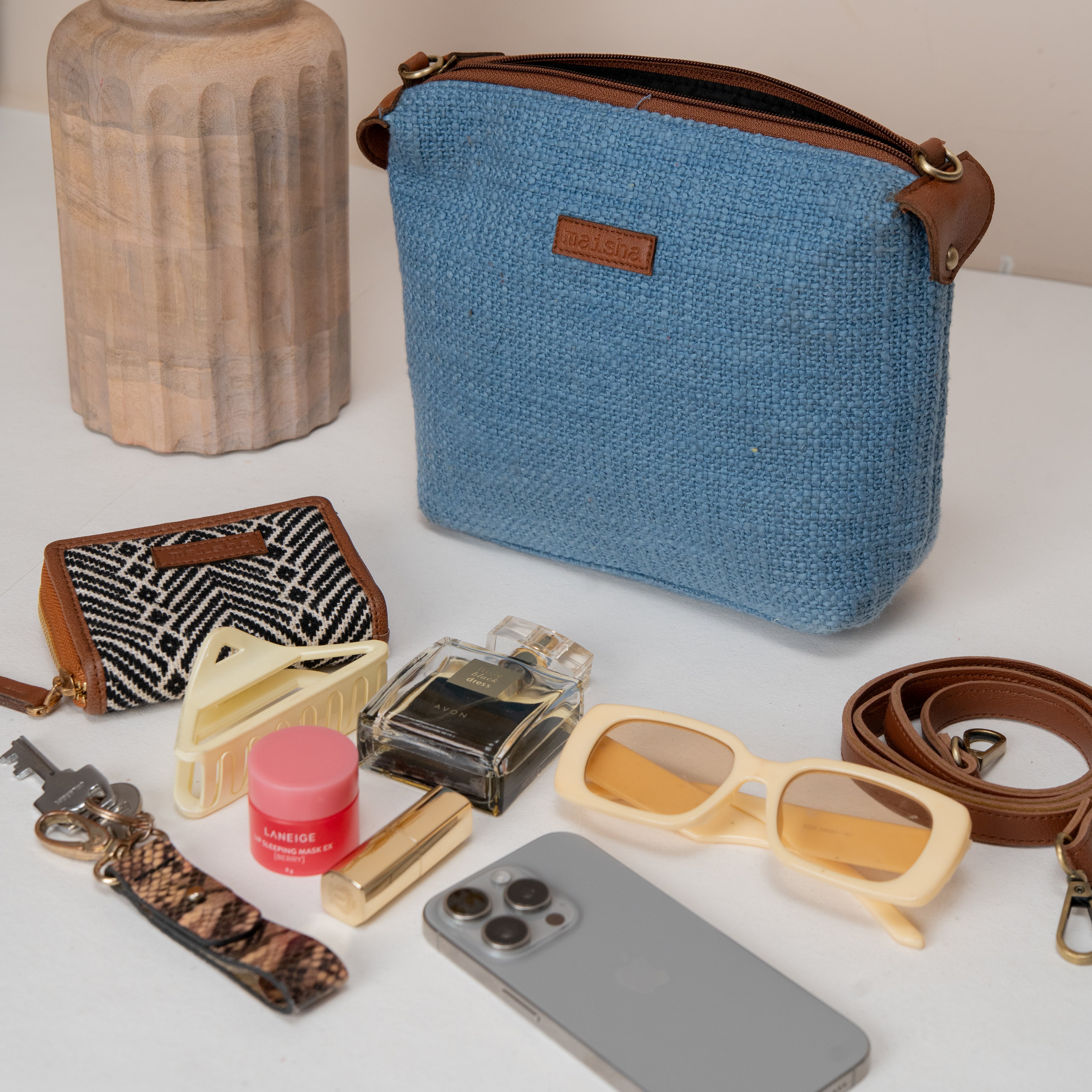 Blue Breeze Pouch / Sling Bag