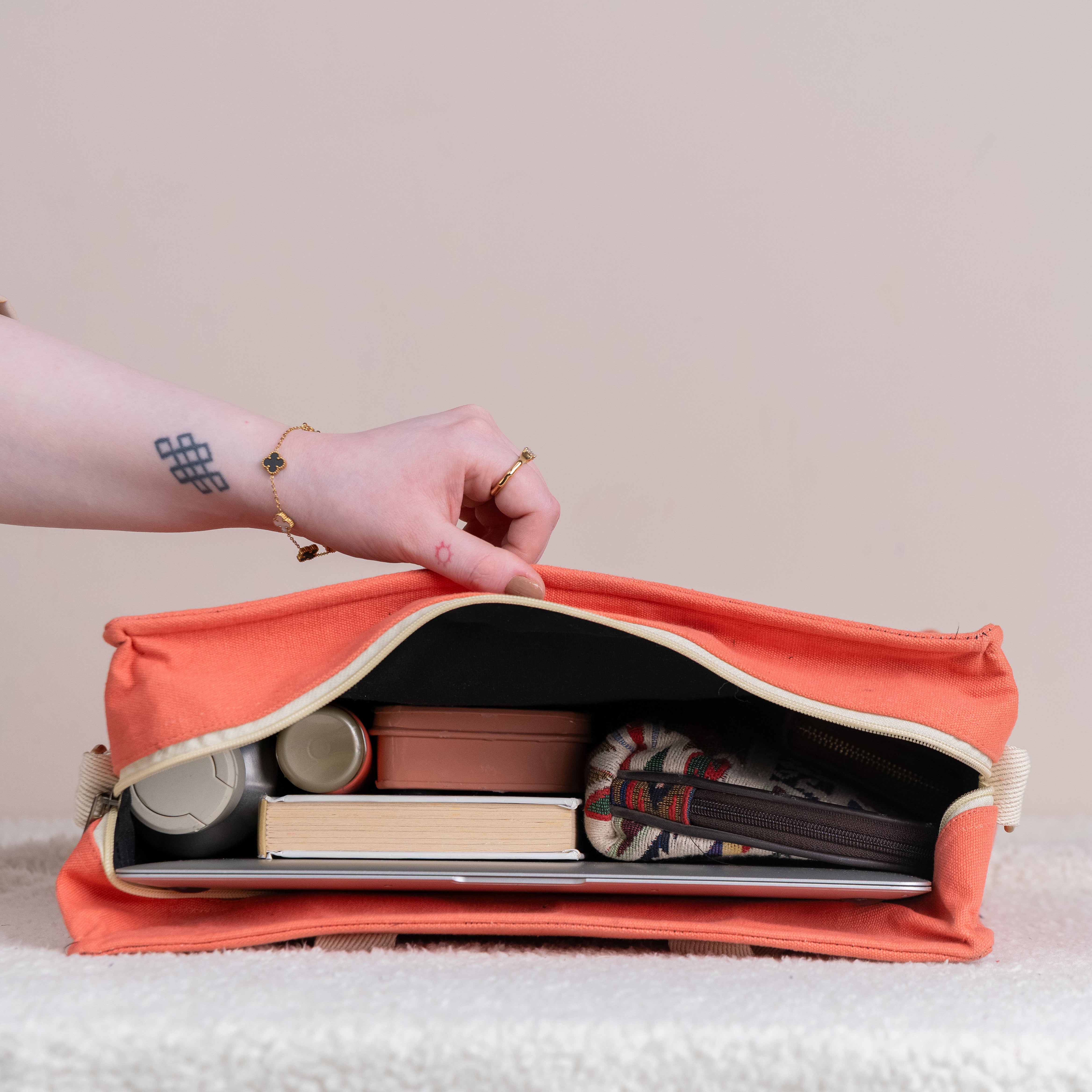 Pastel Patakha Canvas Tote Bag