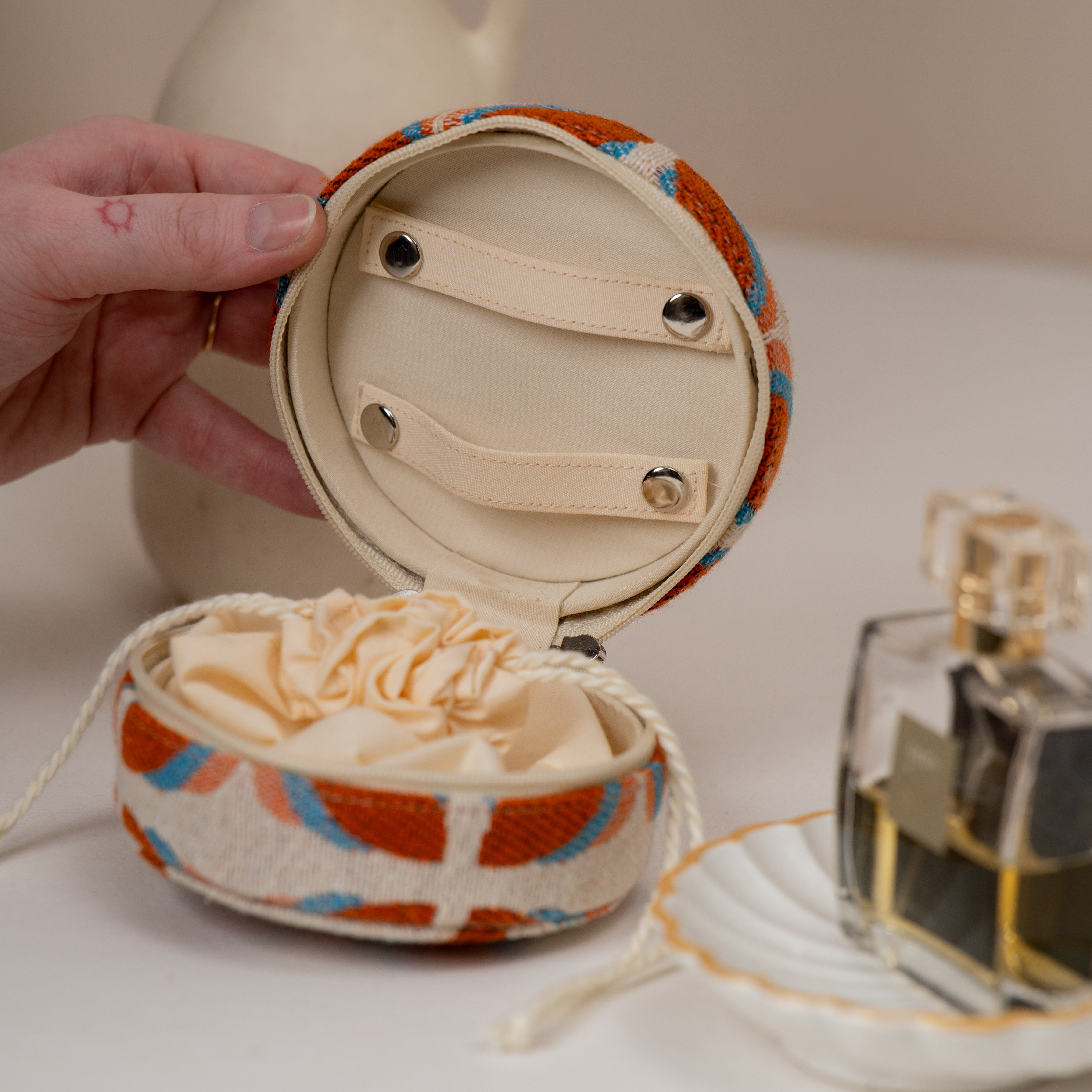 Sunset Spice Drum Jewellery Box