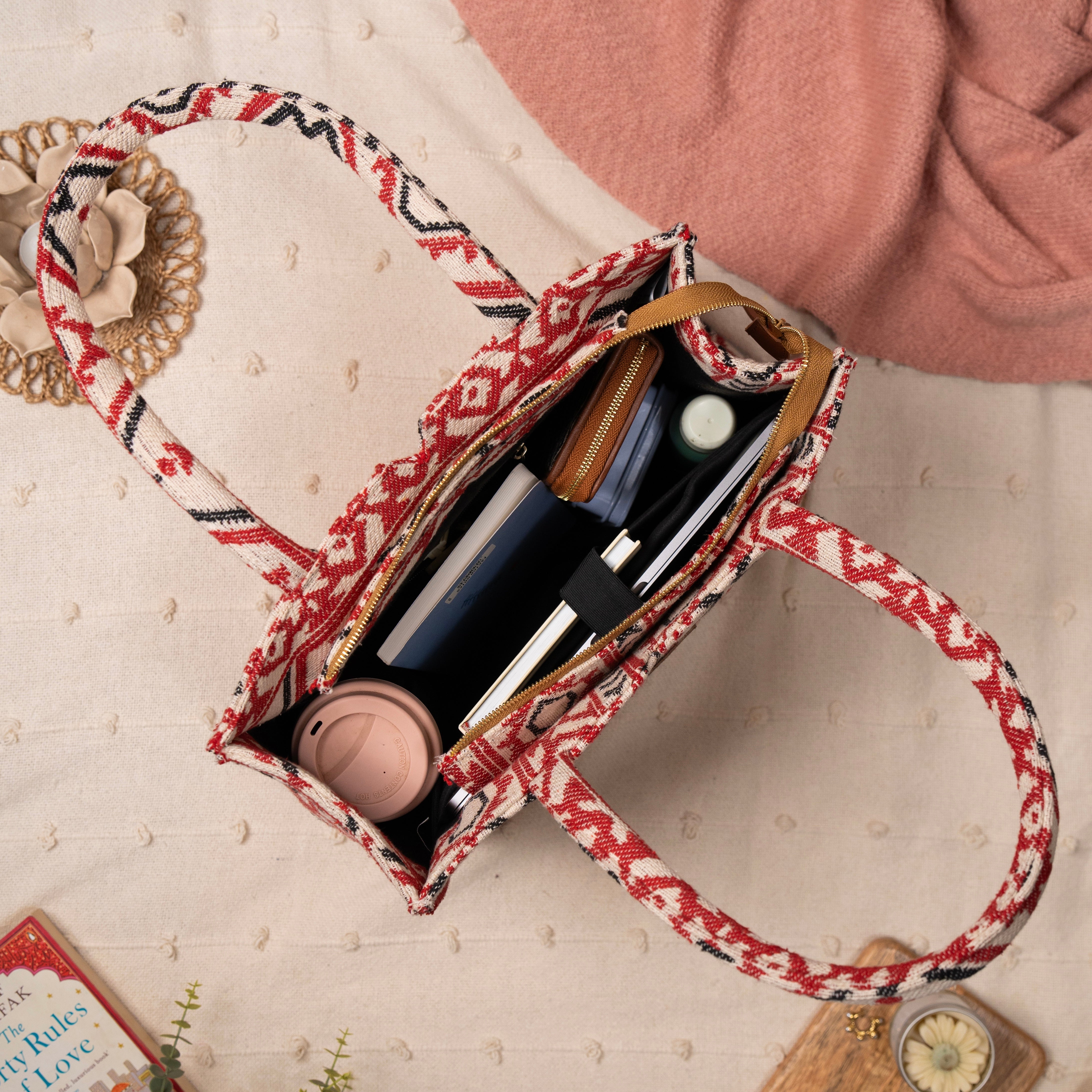 Crimson Charm Box Bag (LARGE)