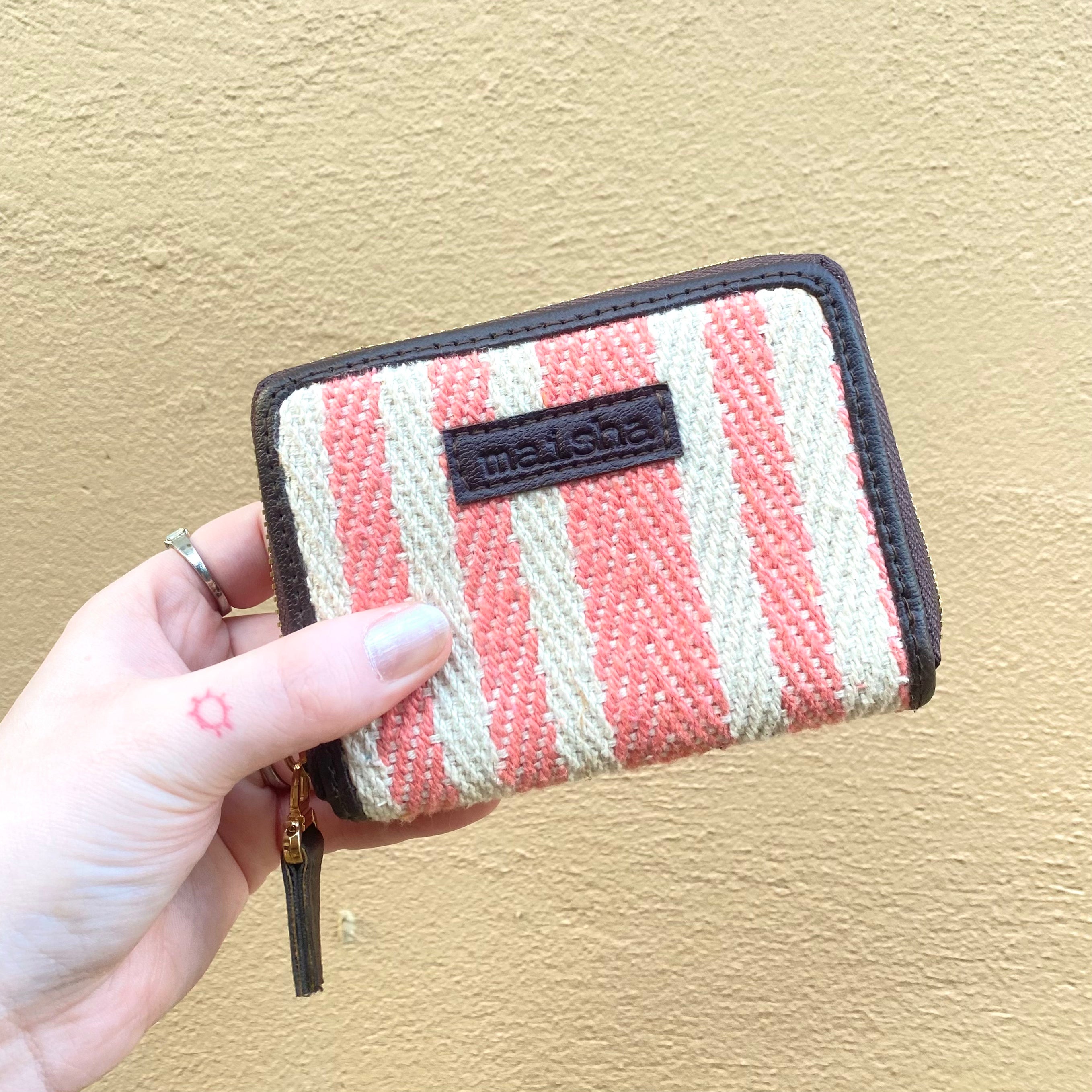 Striped Sorbet Compact Wallet