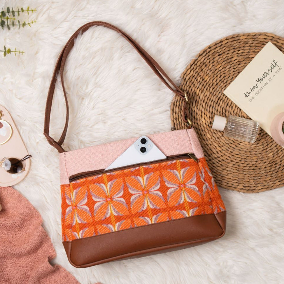 Pumpkin Petal Not So Little Sling Bag