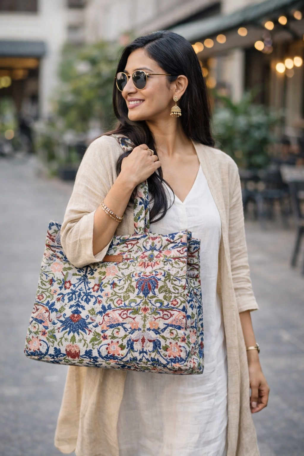 Sundown Bloom Large Box Bag (LARGE)