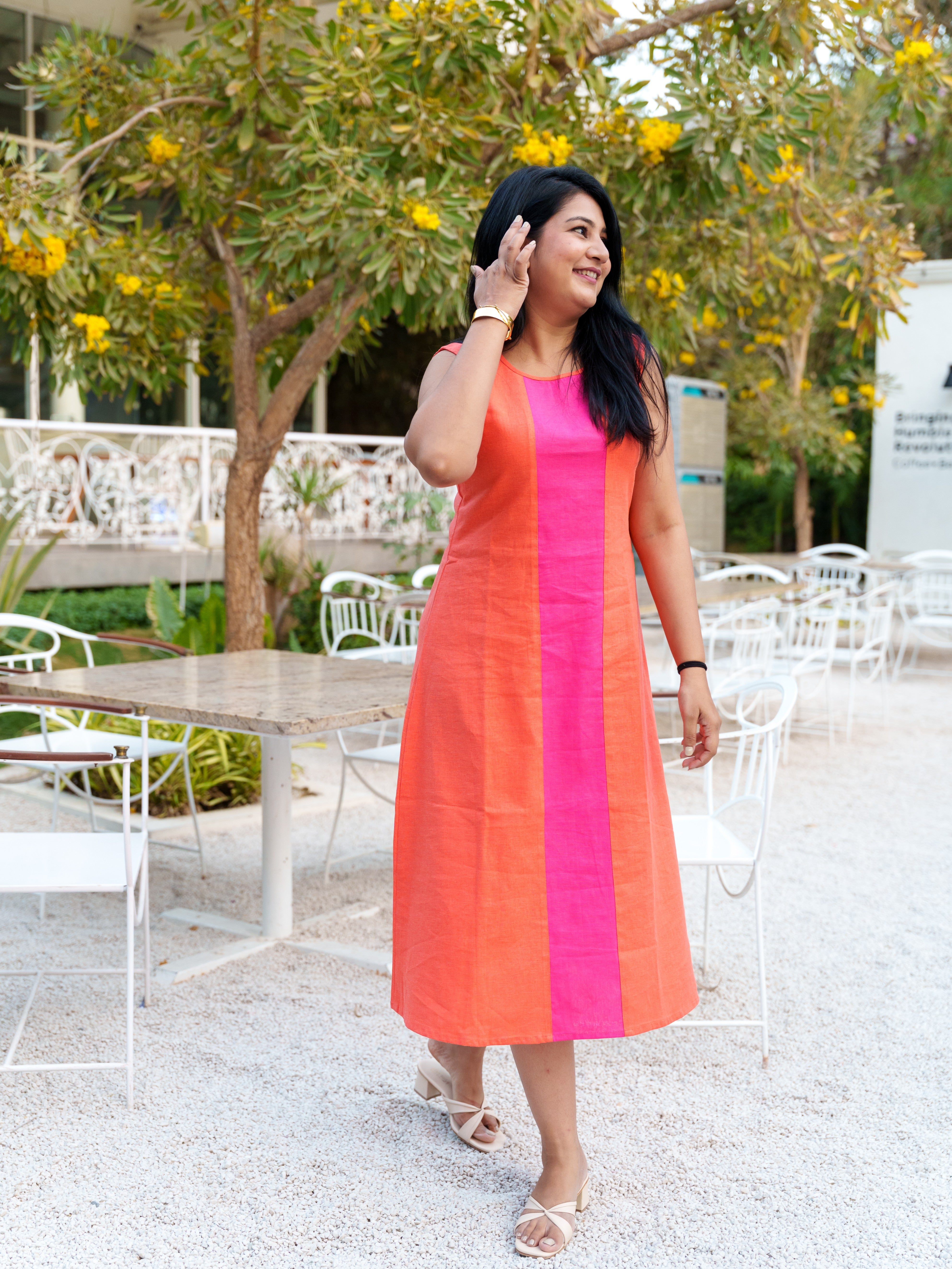 Orange Chromatic Charm Dress