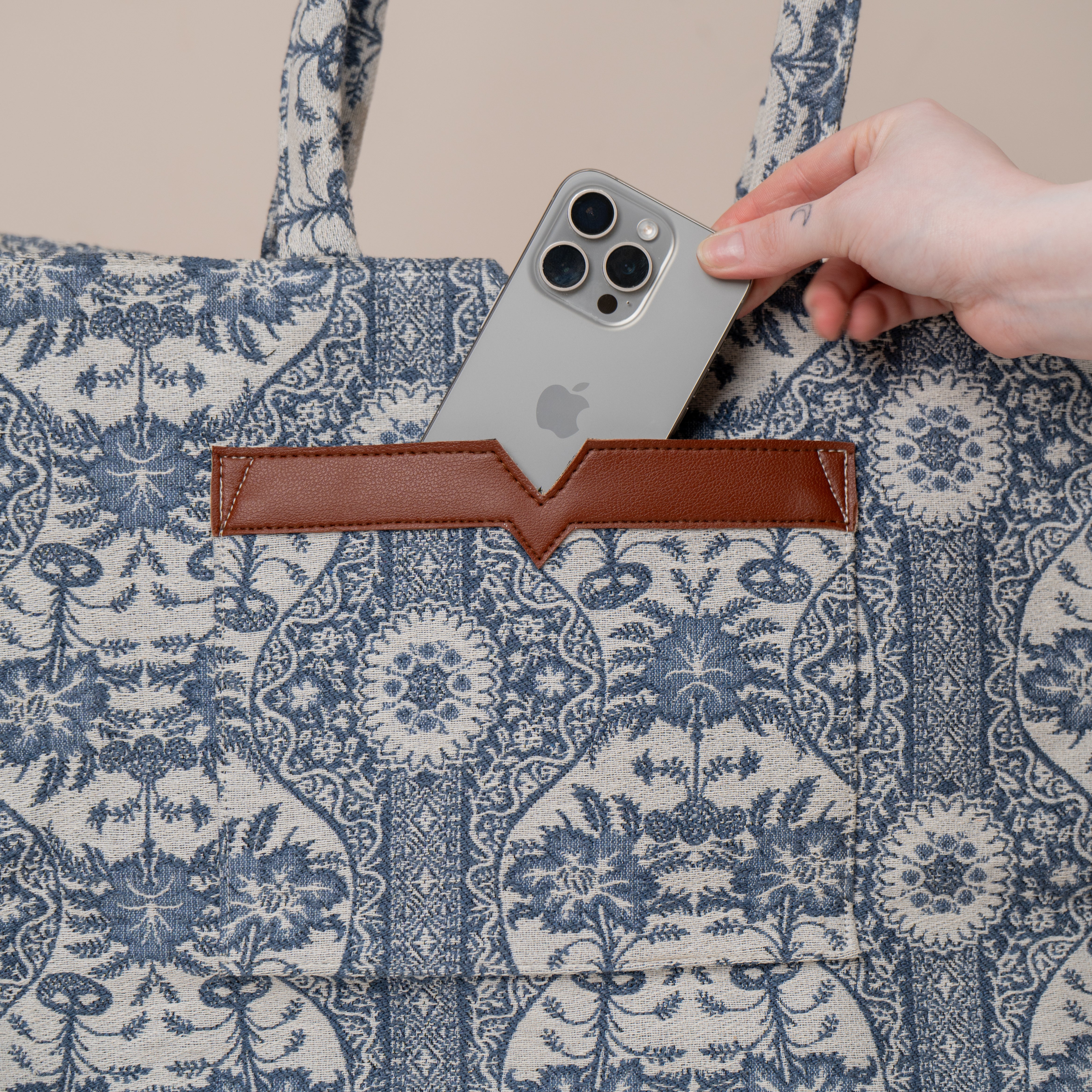 Blue Mirage Medium Box Bag (MEDIUM)